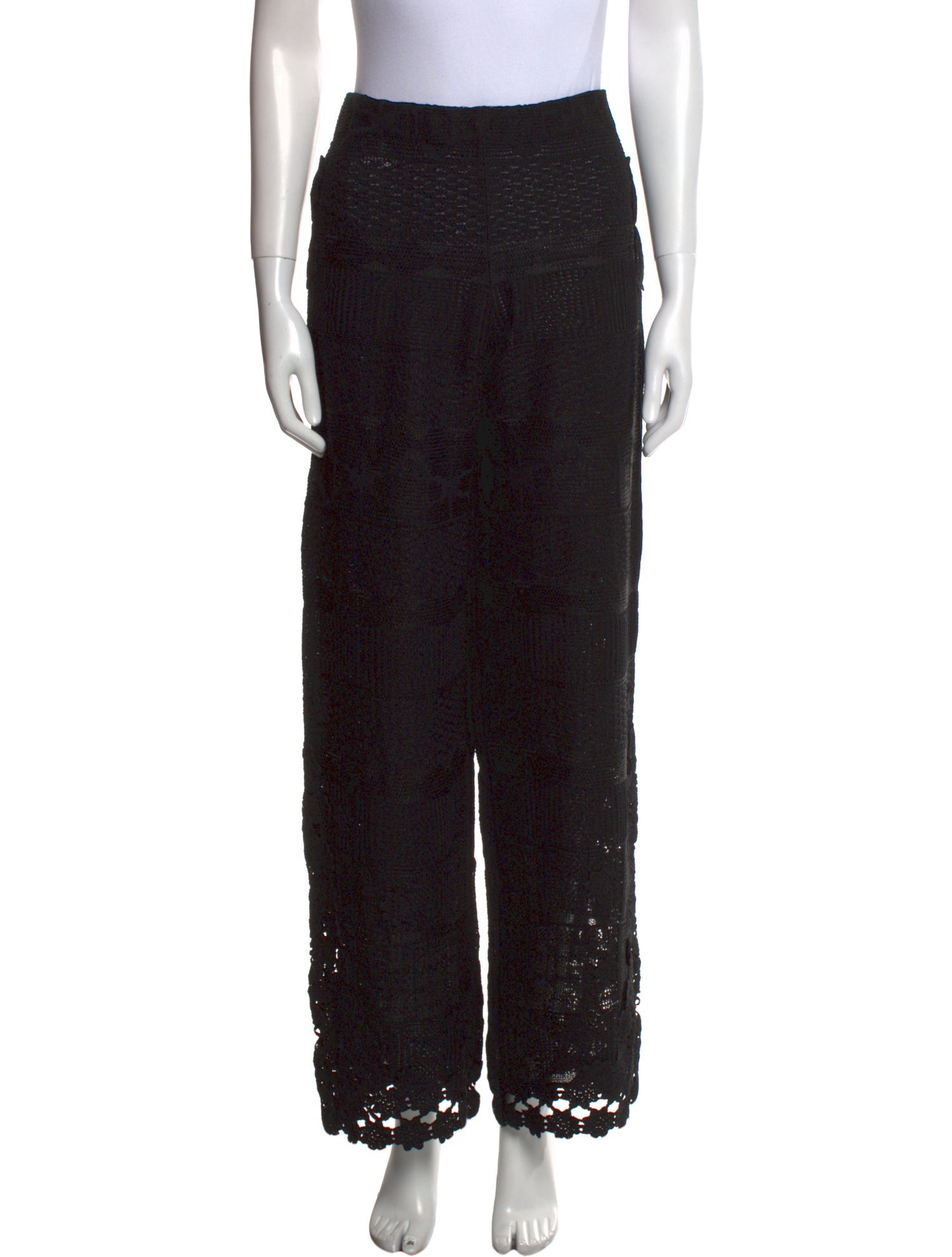 Maje Lace Wide Leg Pants