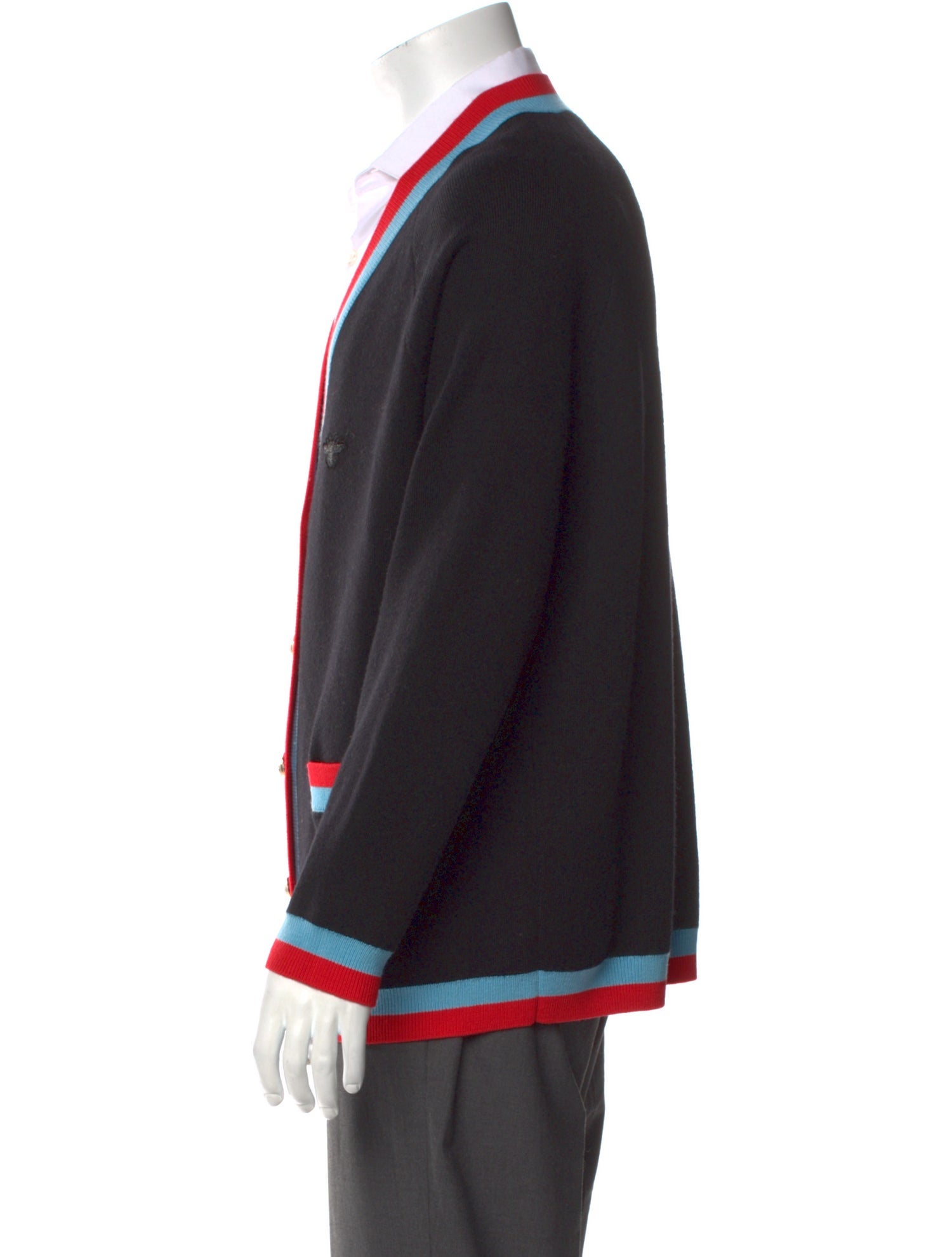 Maje Striped V-Neck Cardigan w/ Tags