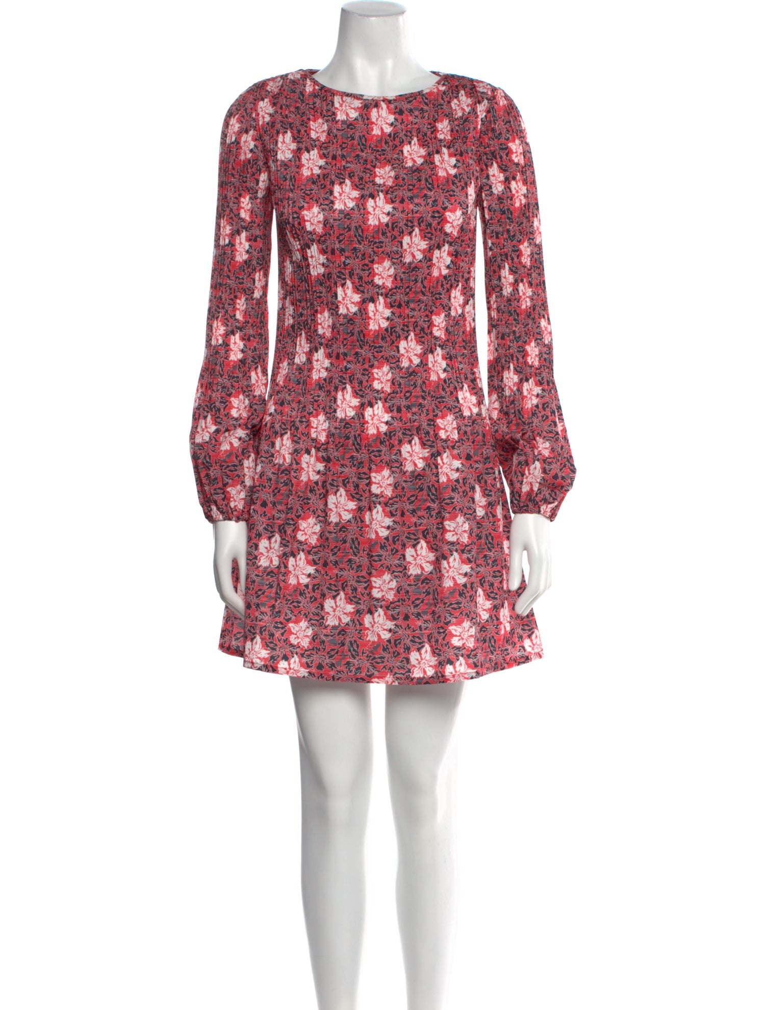 Maje Floral Print Mini Dress