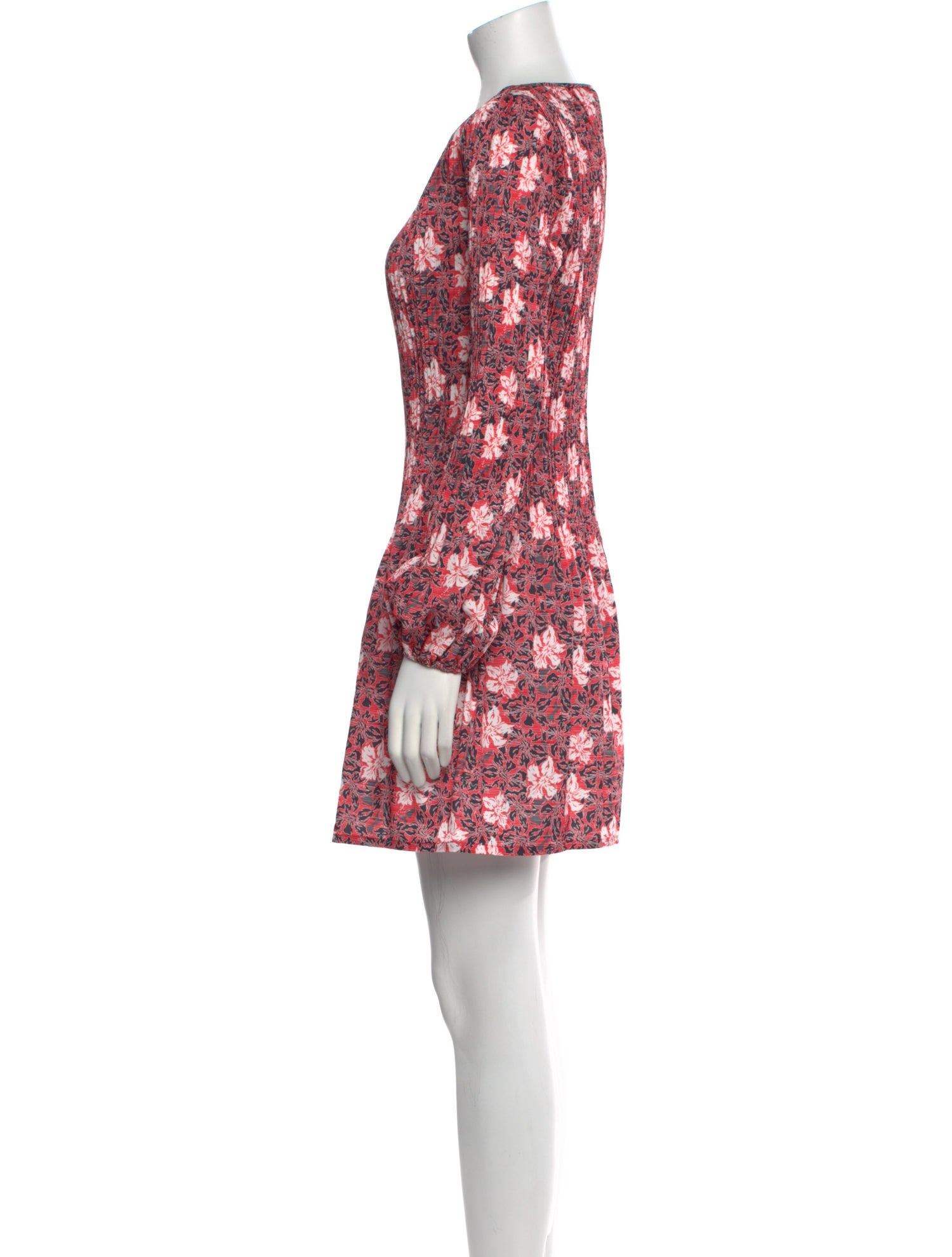 Maje Floral Print Mini Dress