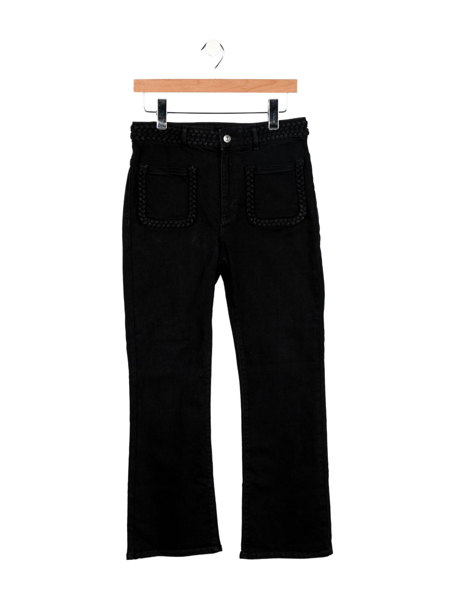 Maje Mid-Rise Wide Leg Jeans