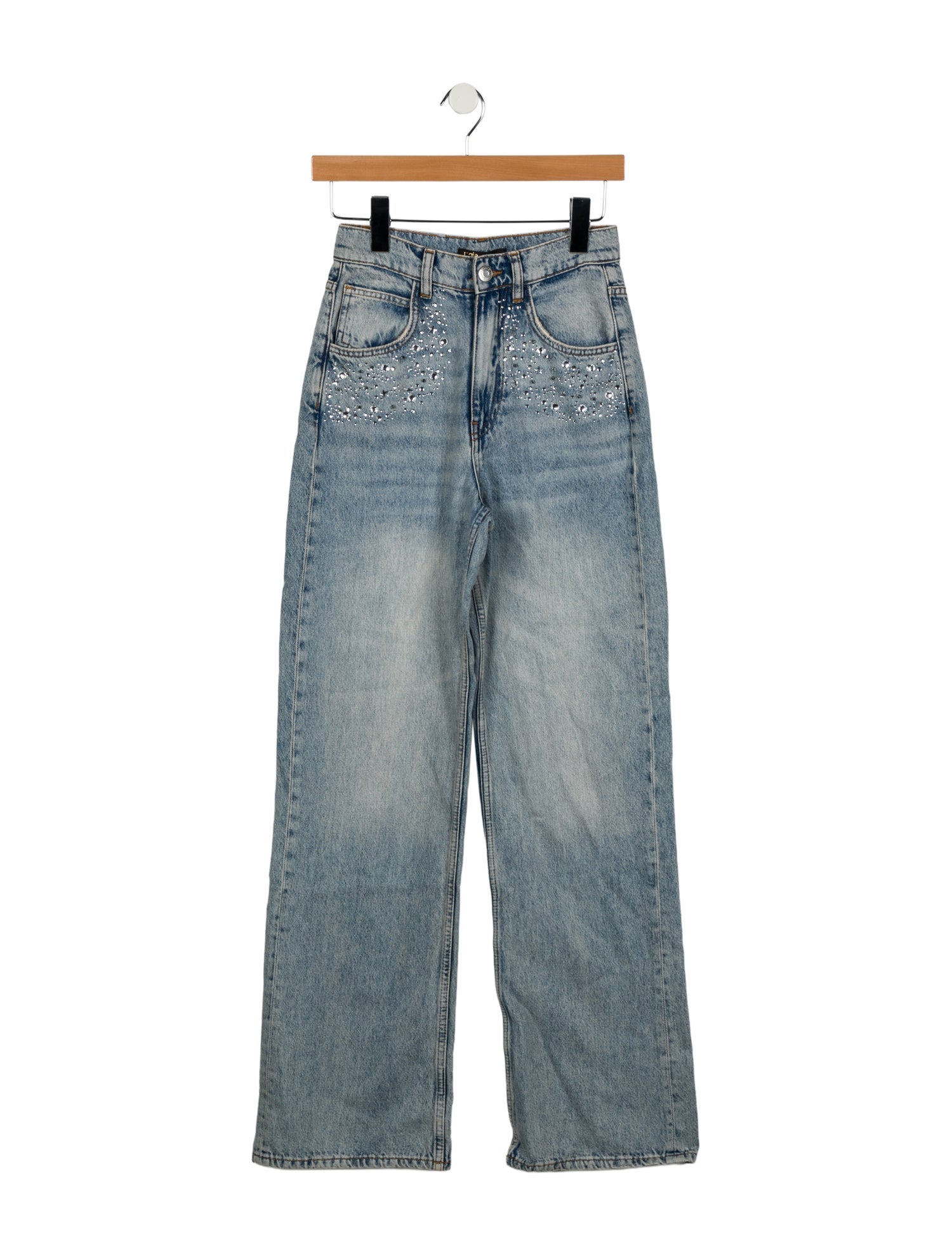 Maje High-Rise Wide Leg Jeans