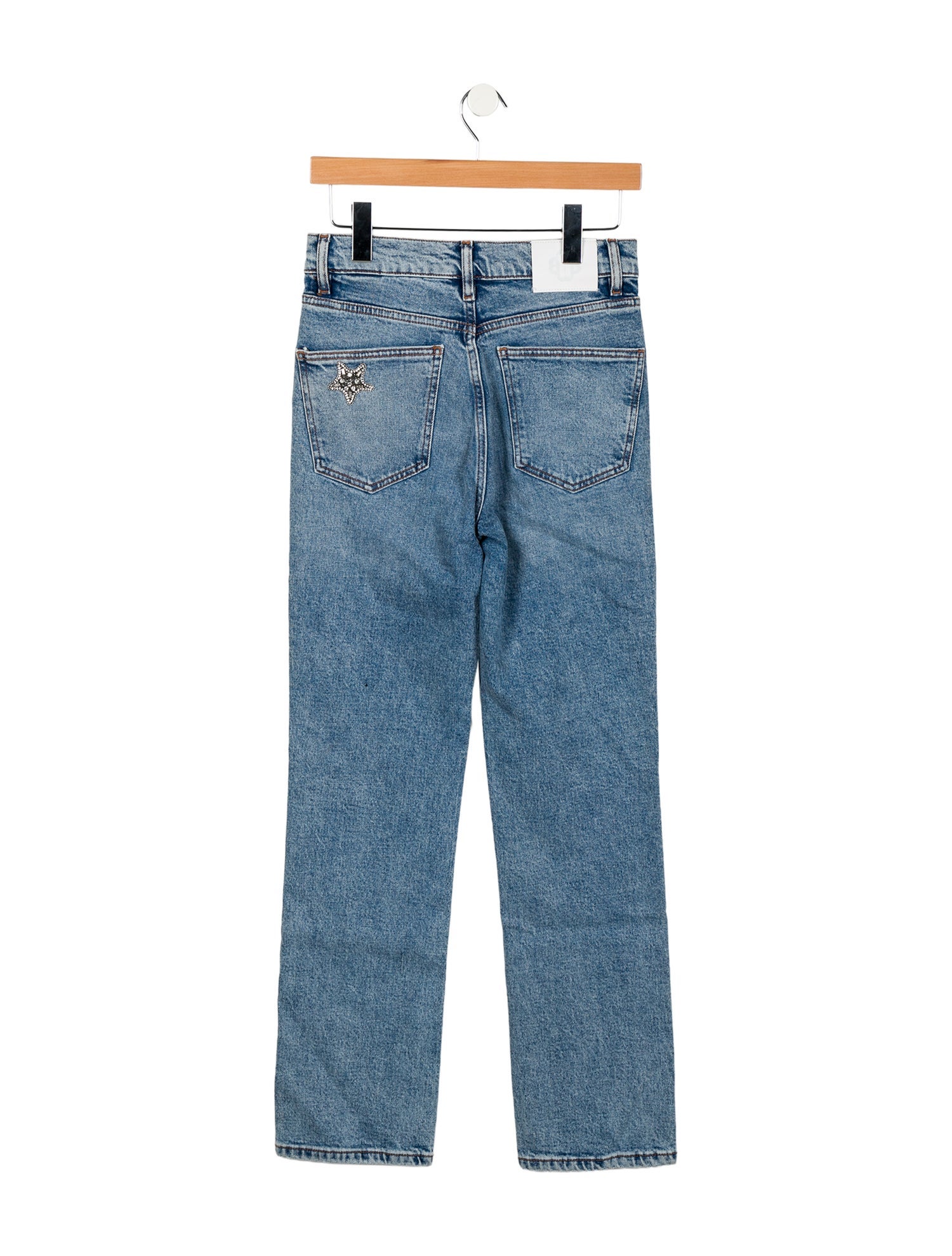 Maje High-Rise Straight Leg Jeans