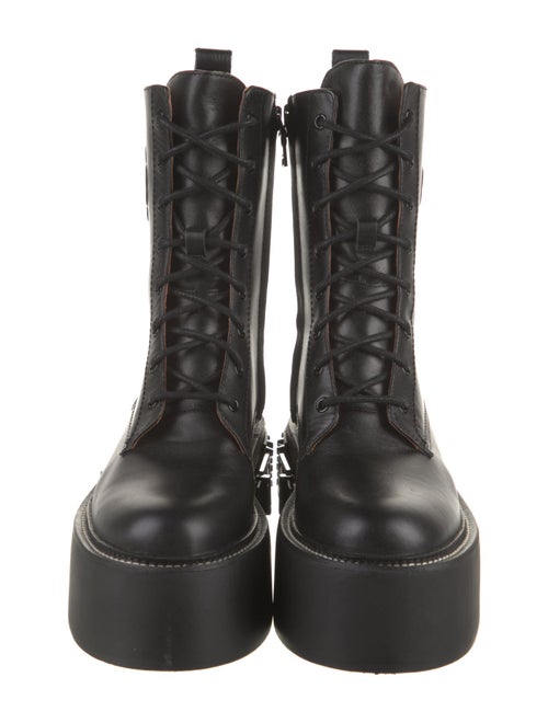 Maje Leather Combat Boots