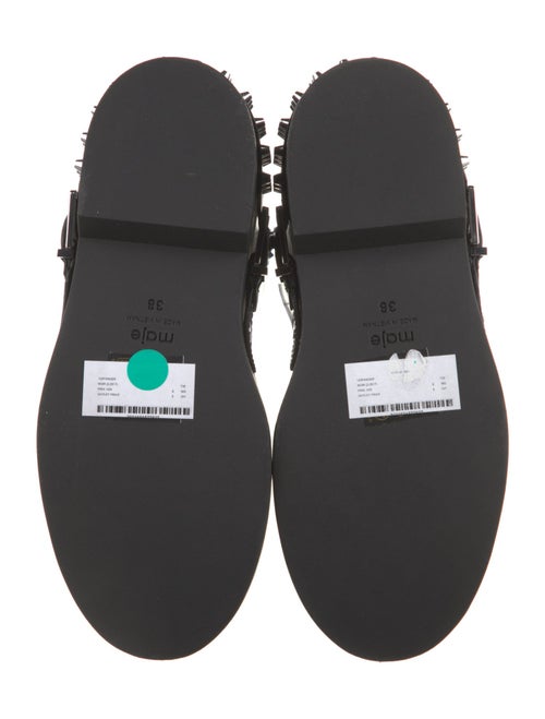 Maje Leather Combat Boots