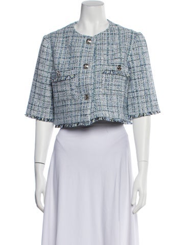 Maje Jackets Tweed Pattern Evening Jacket M