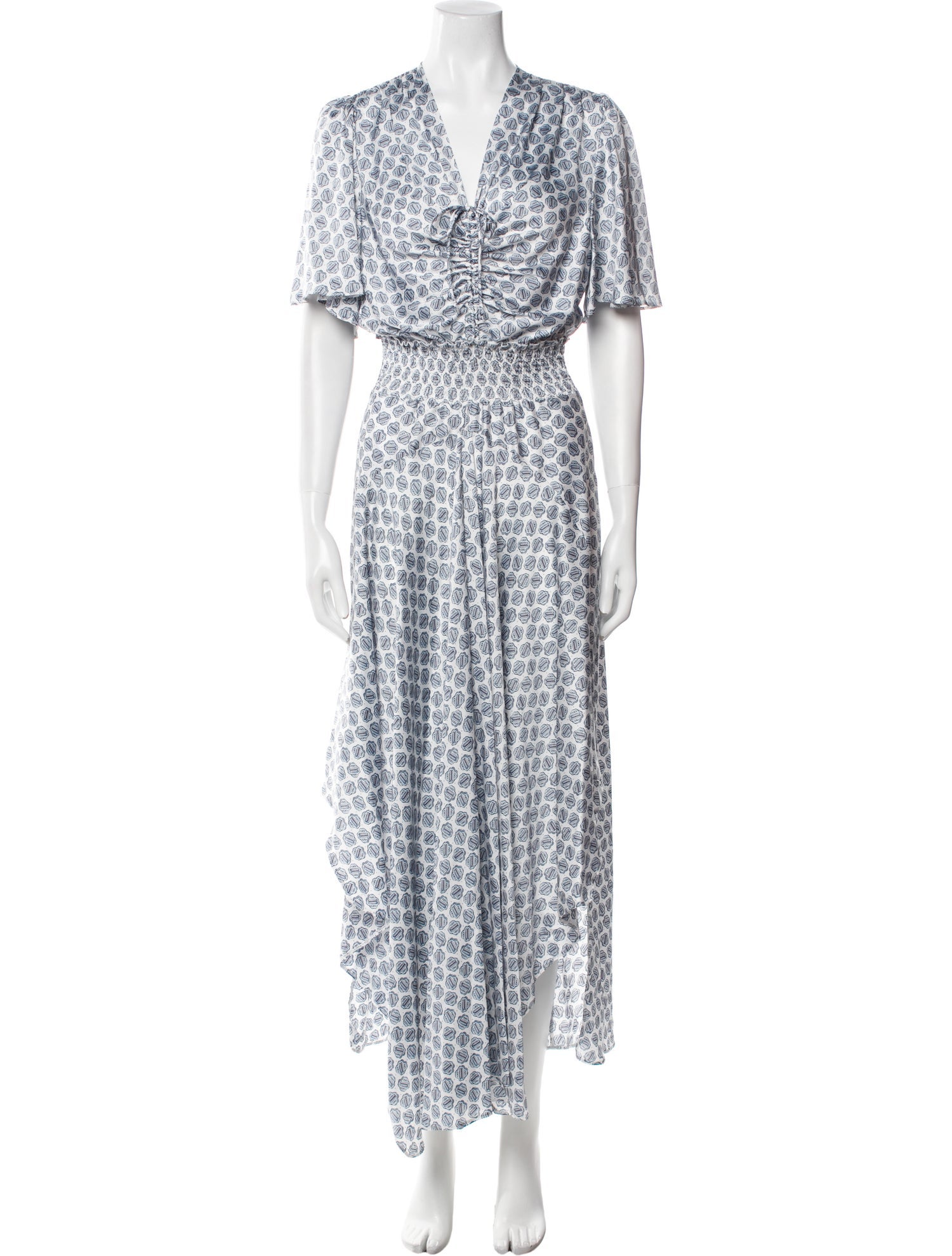 Maje Floral Print Long Dress w/ Tags