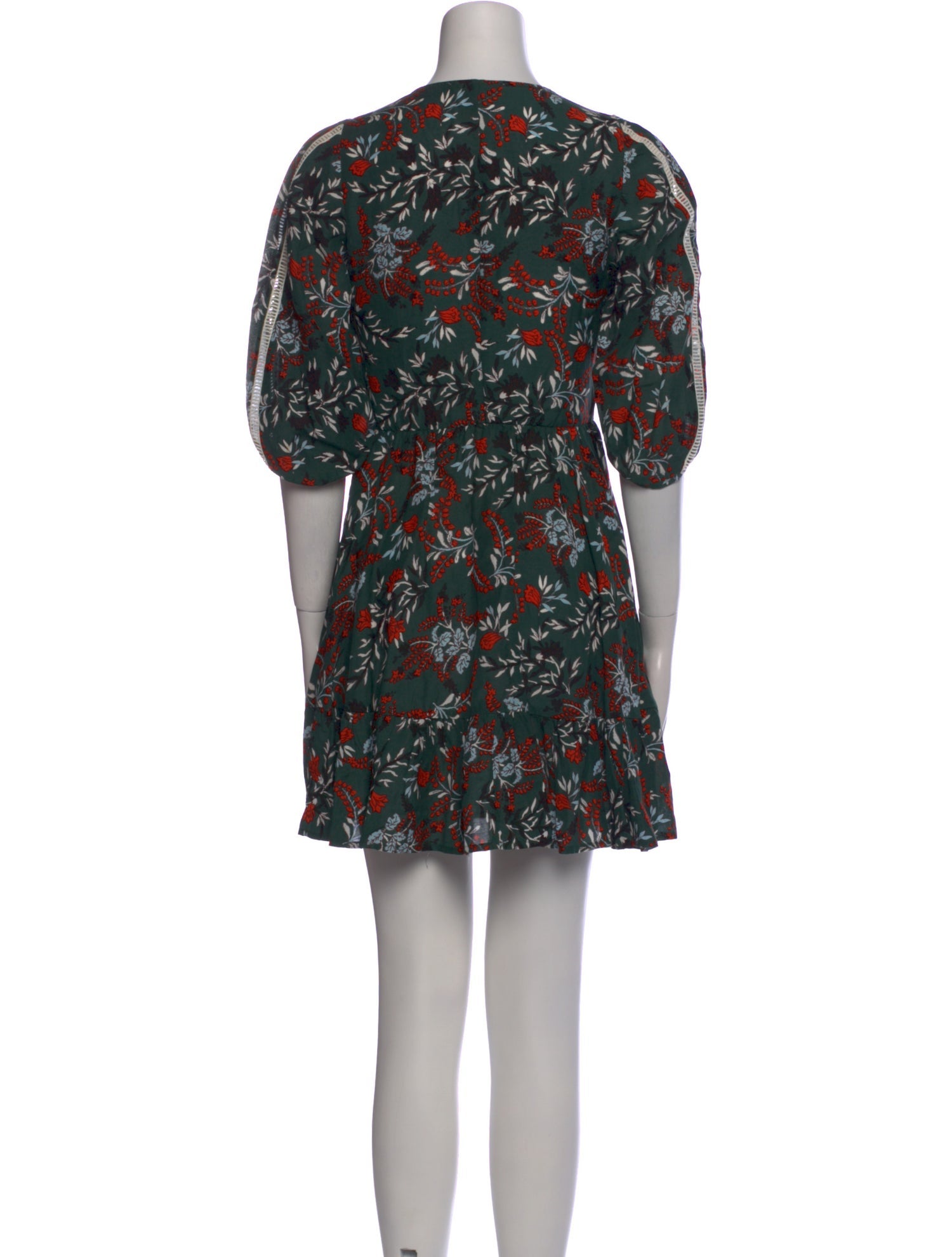 Maje Floral Print Mini Dress