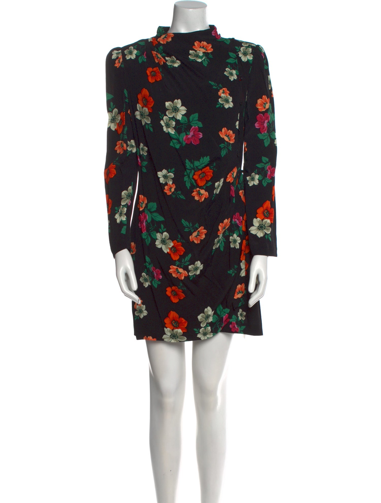 Maje Floral Print Mini Dress