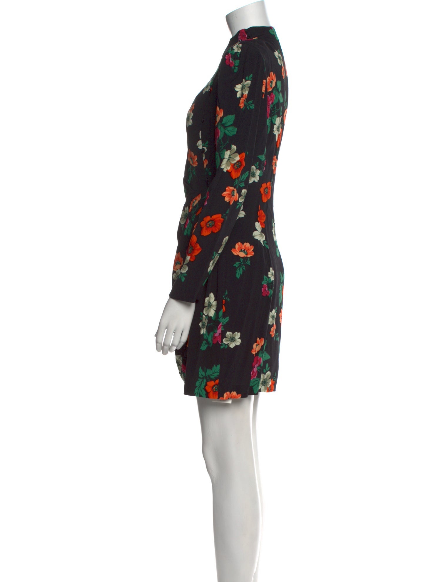 Maje Floral Print Mini Dress