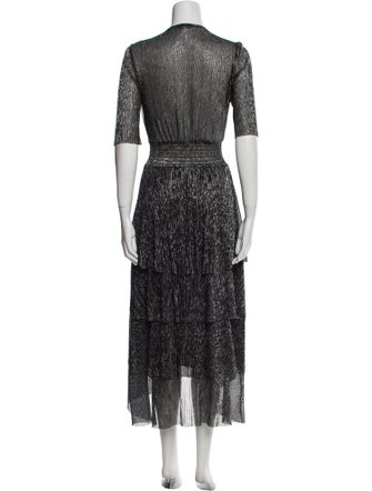 Maje Patterned Long Dress