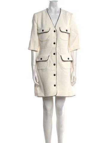 Maje Dresses V-Neck Mini Dress L