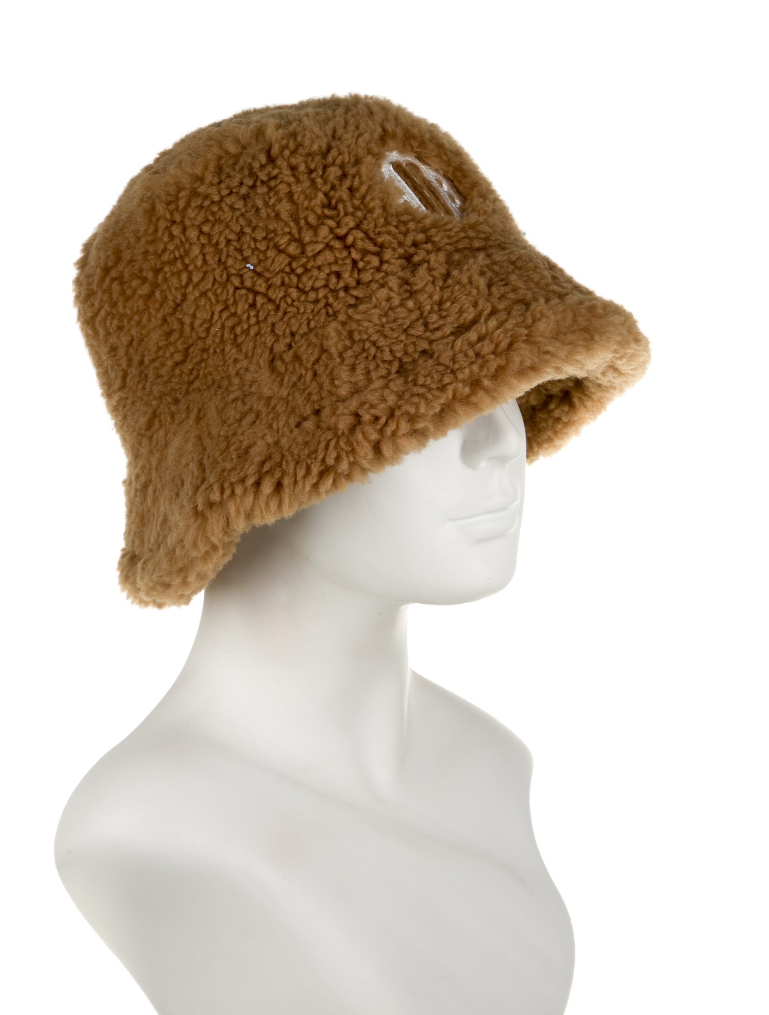 Maje Brown Faux Fur Bucket Hat