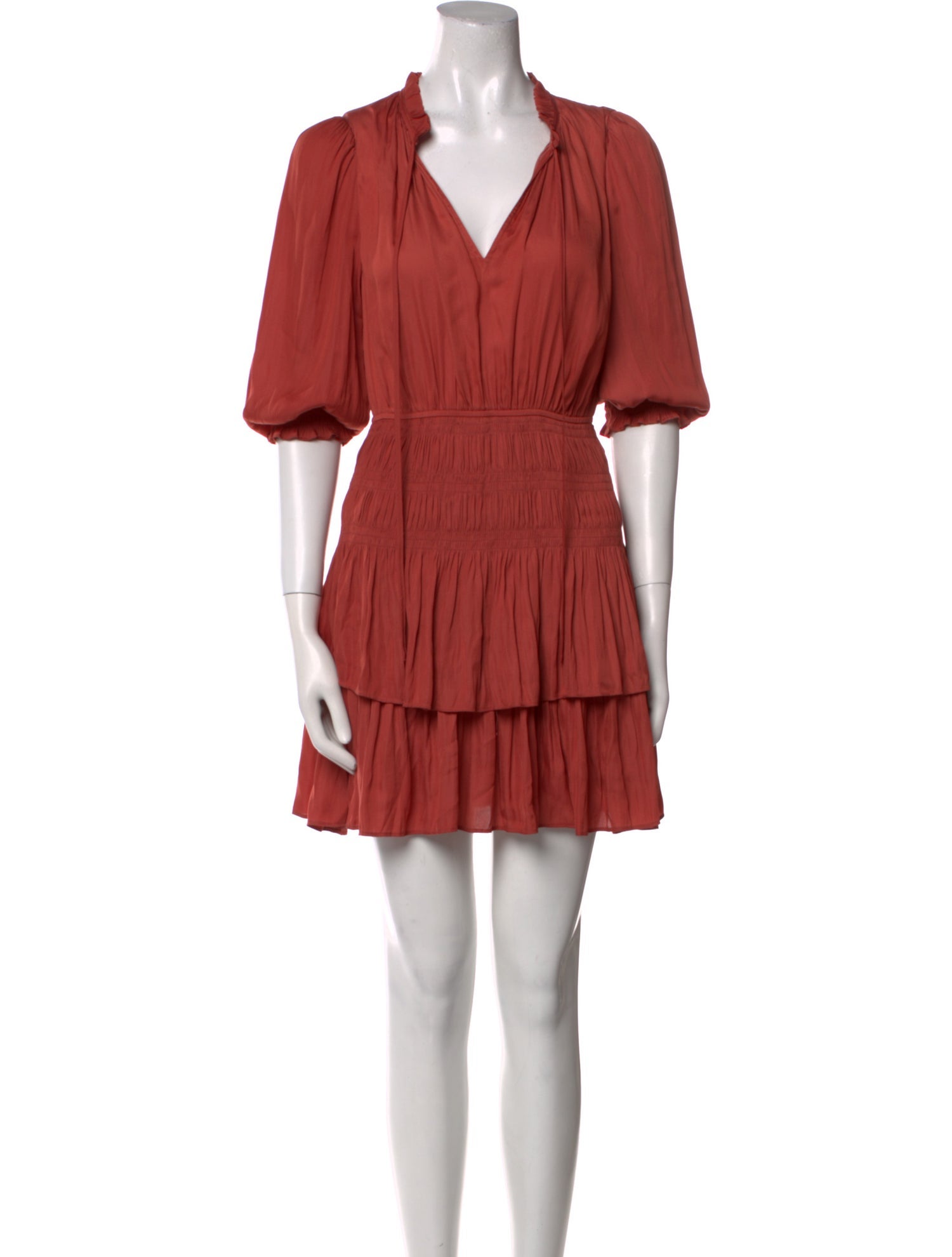 Maje V-Neck Mini Dress