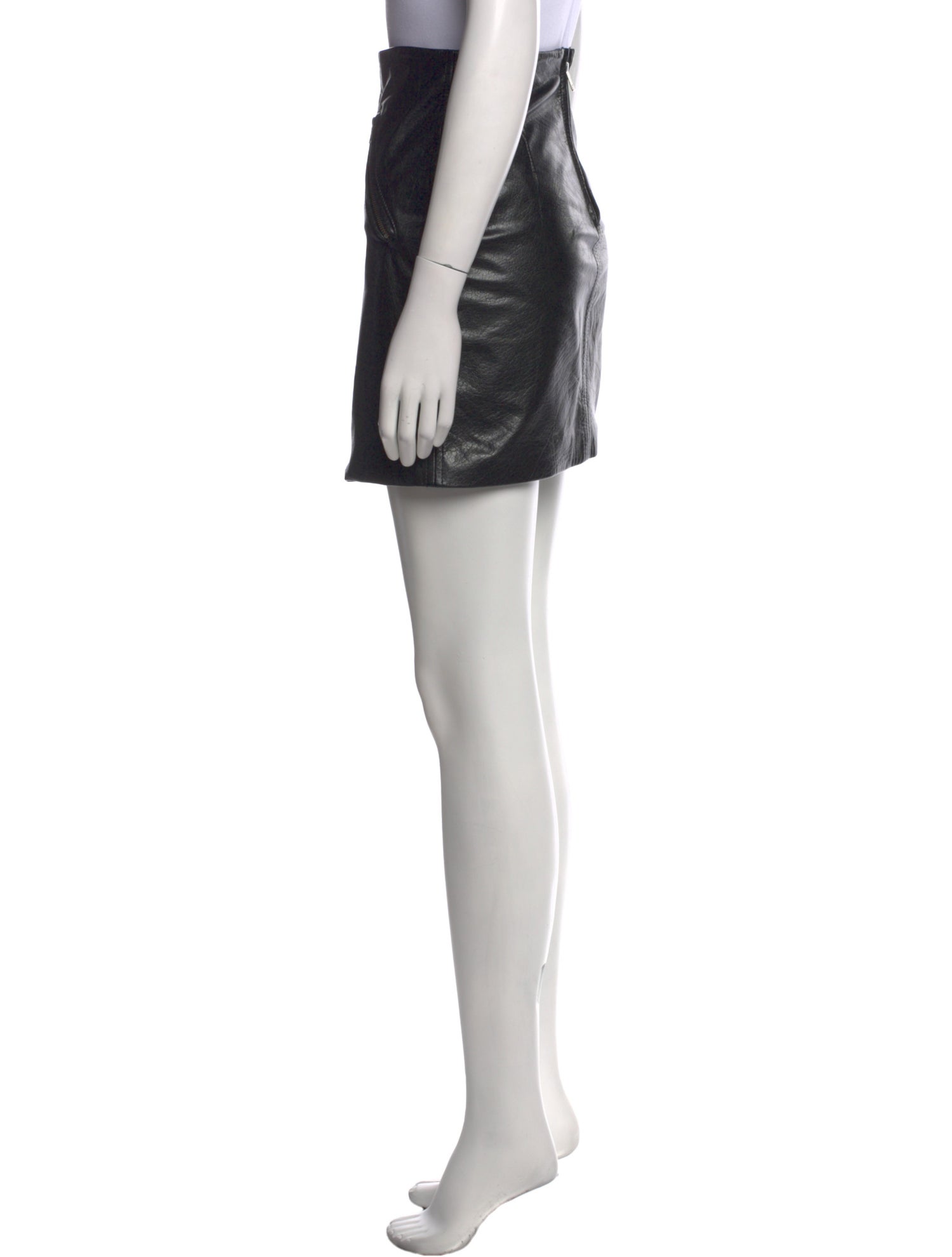 Maje Leather Mini Skirt