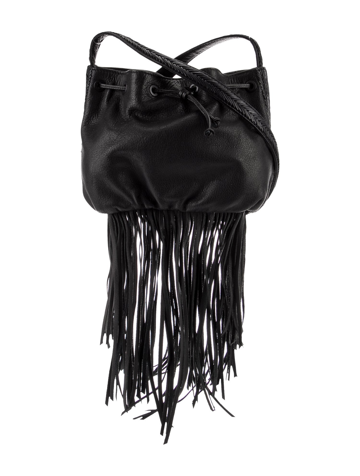 Maje Leather Bucket Bag