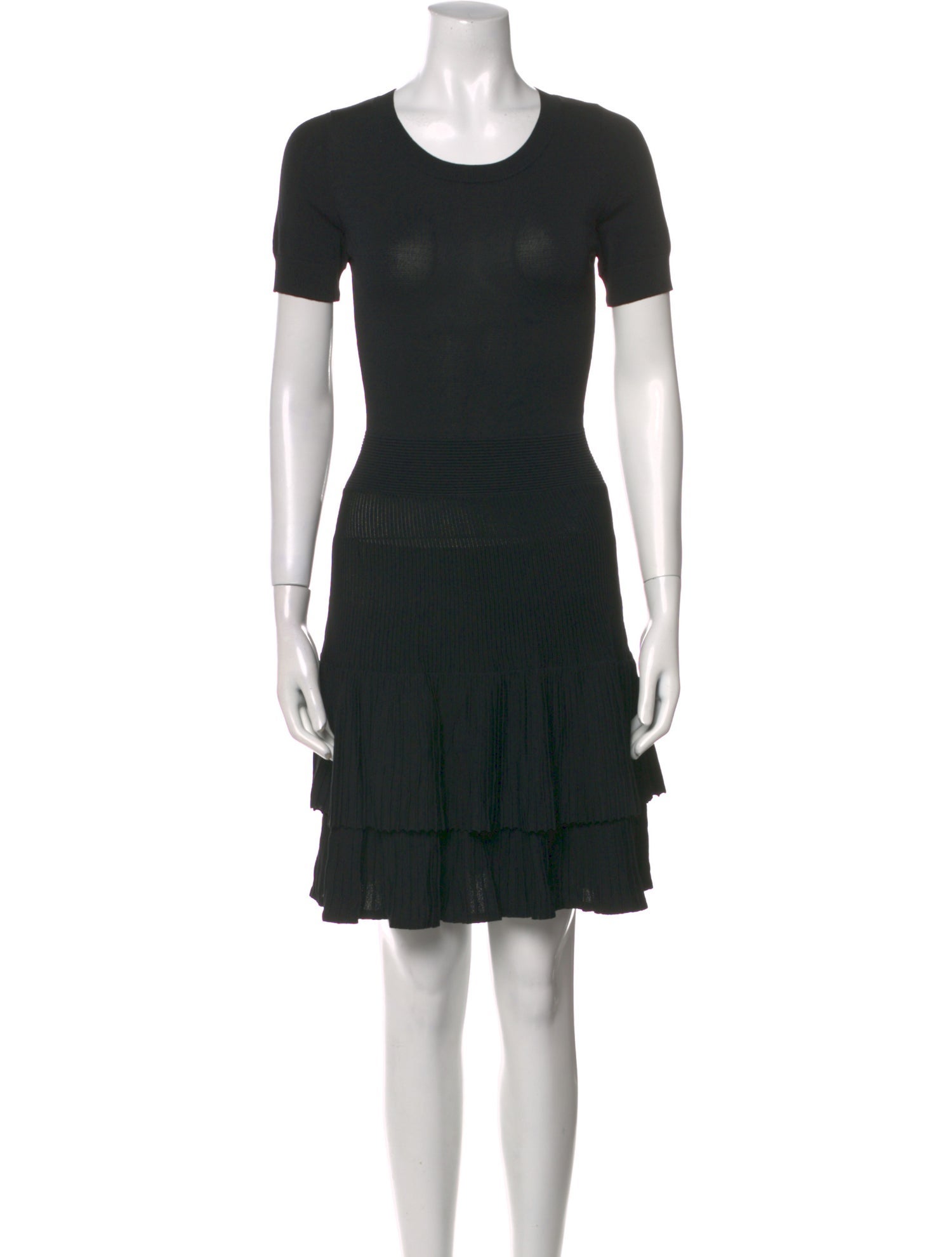 Maje Scoop Neck Mini Dress