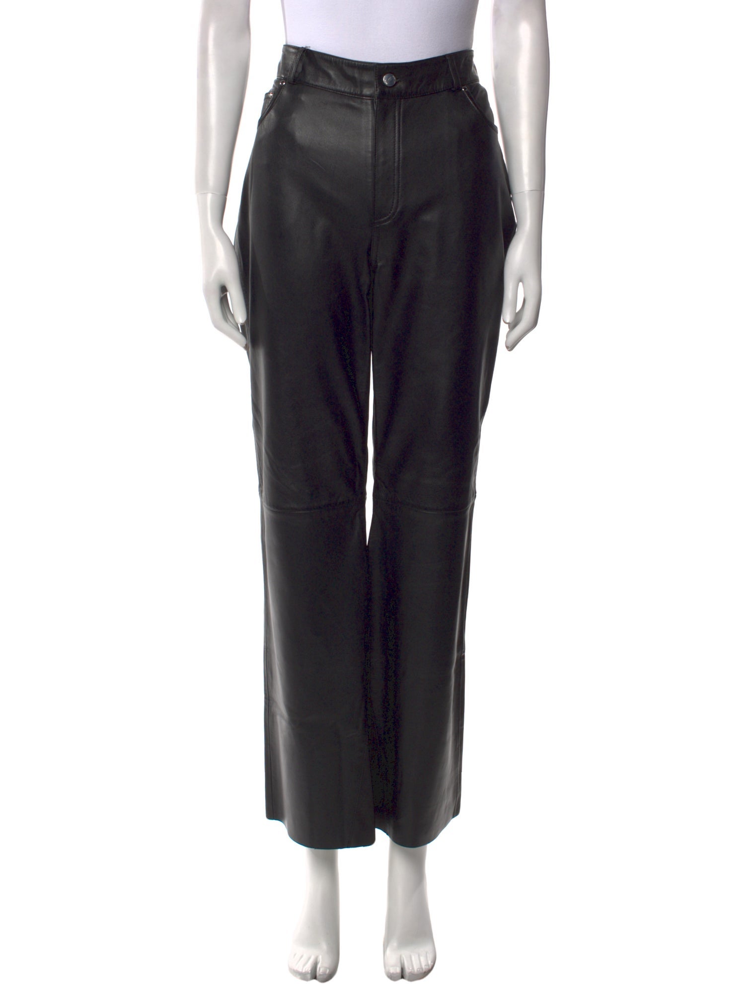 Maje Leather Wide Leg Pants w/ Tags