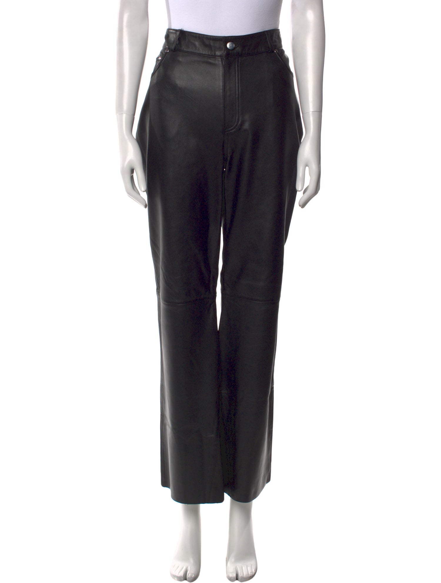 Maje Leather Wide Leg Pants w/ Tags