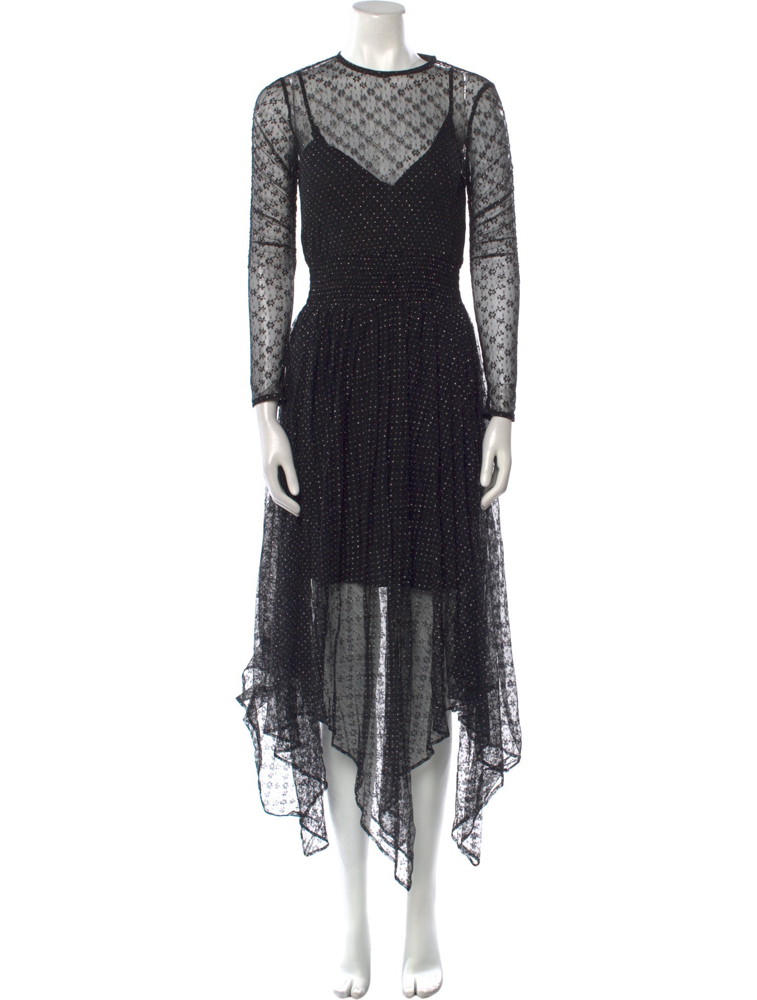 Maje Printed Long Dress