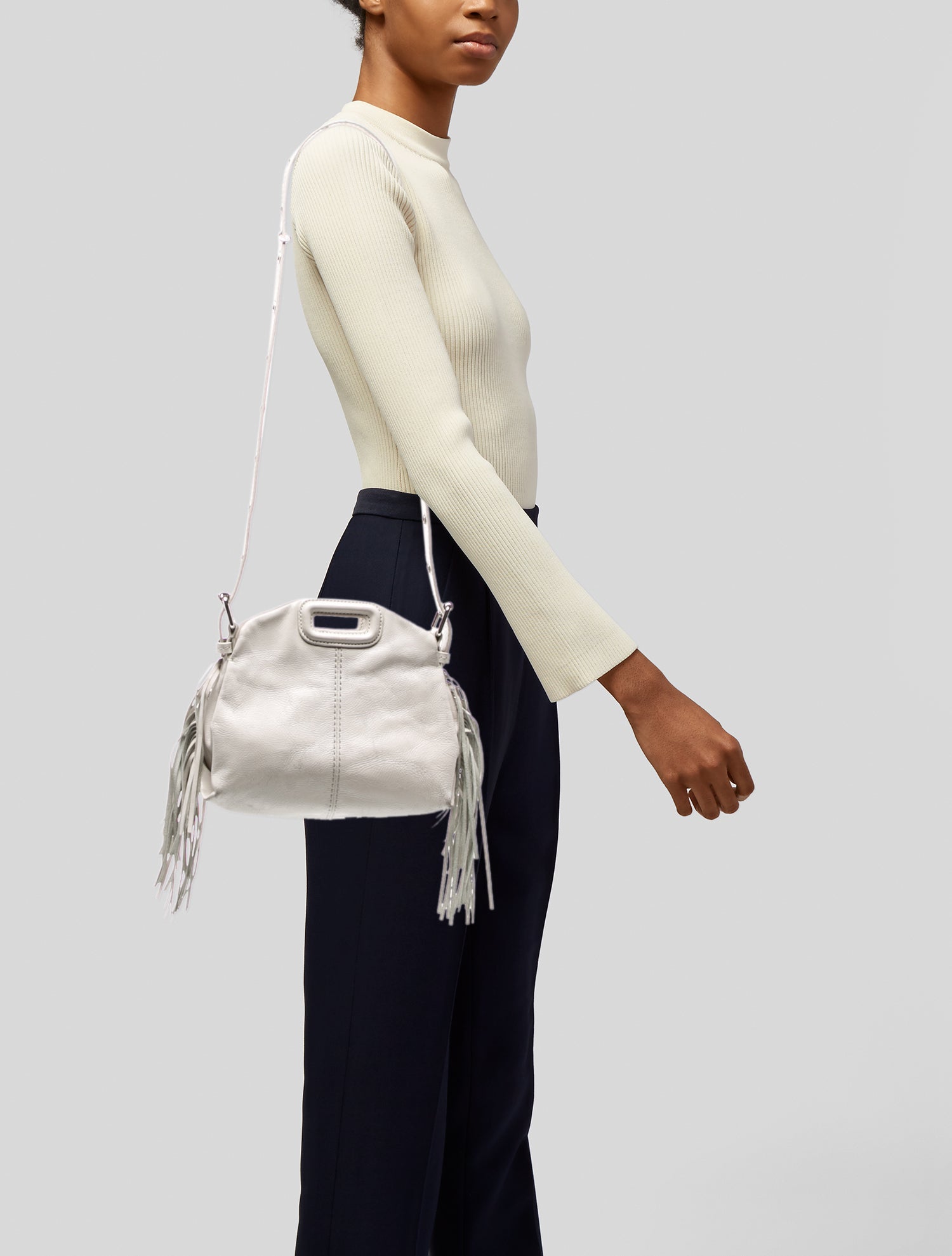 Maje Leather Crossbody Bag