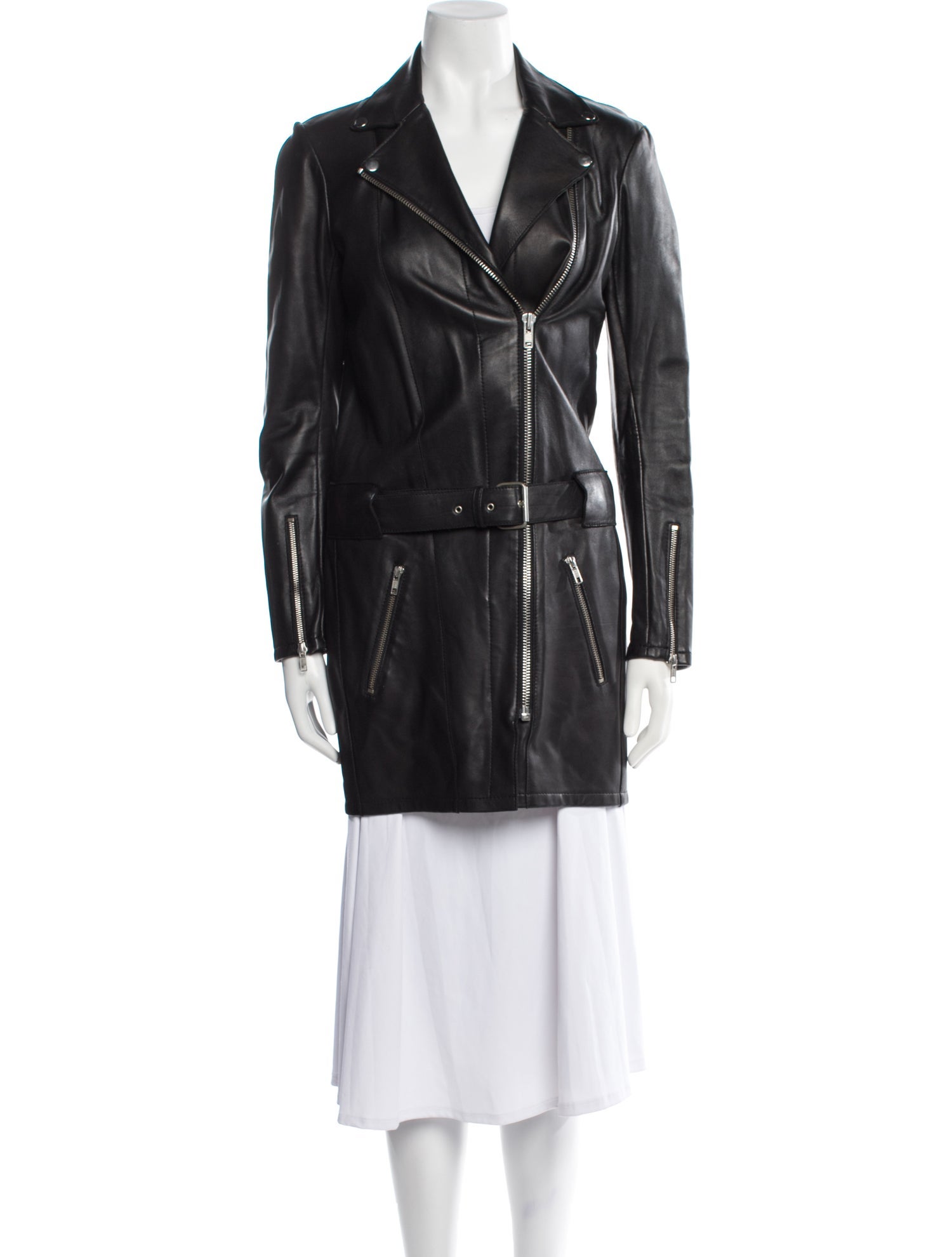 Maje Leather Biker Jacket