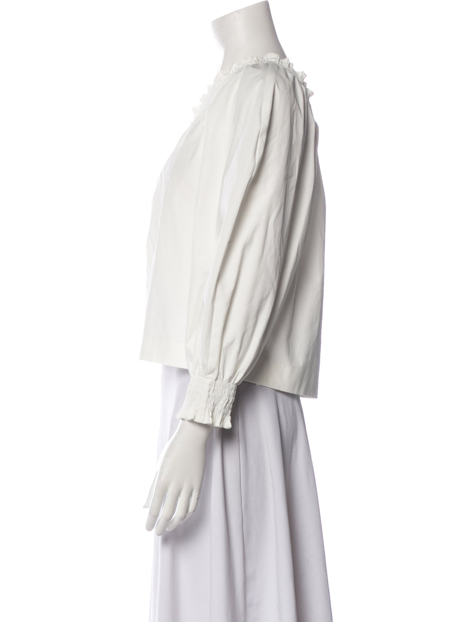 Maje One-Shoulder Long Sleeve Top