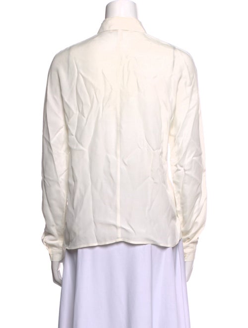 Maje Mock Neck Long Sleeve Button-Up Top