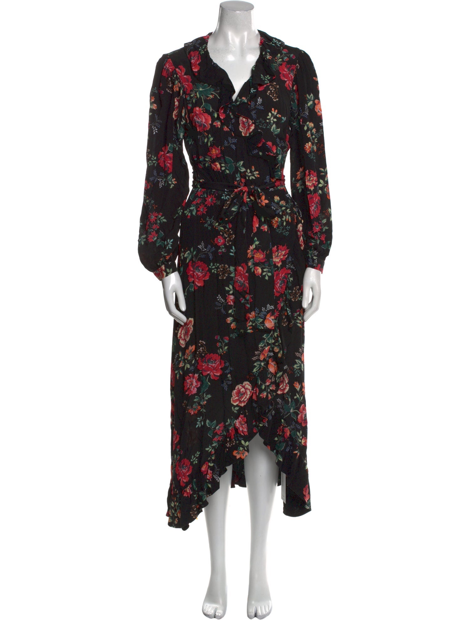 Maje Floral Print Long Dress