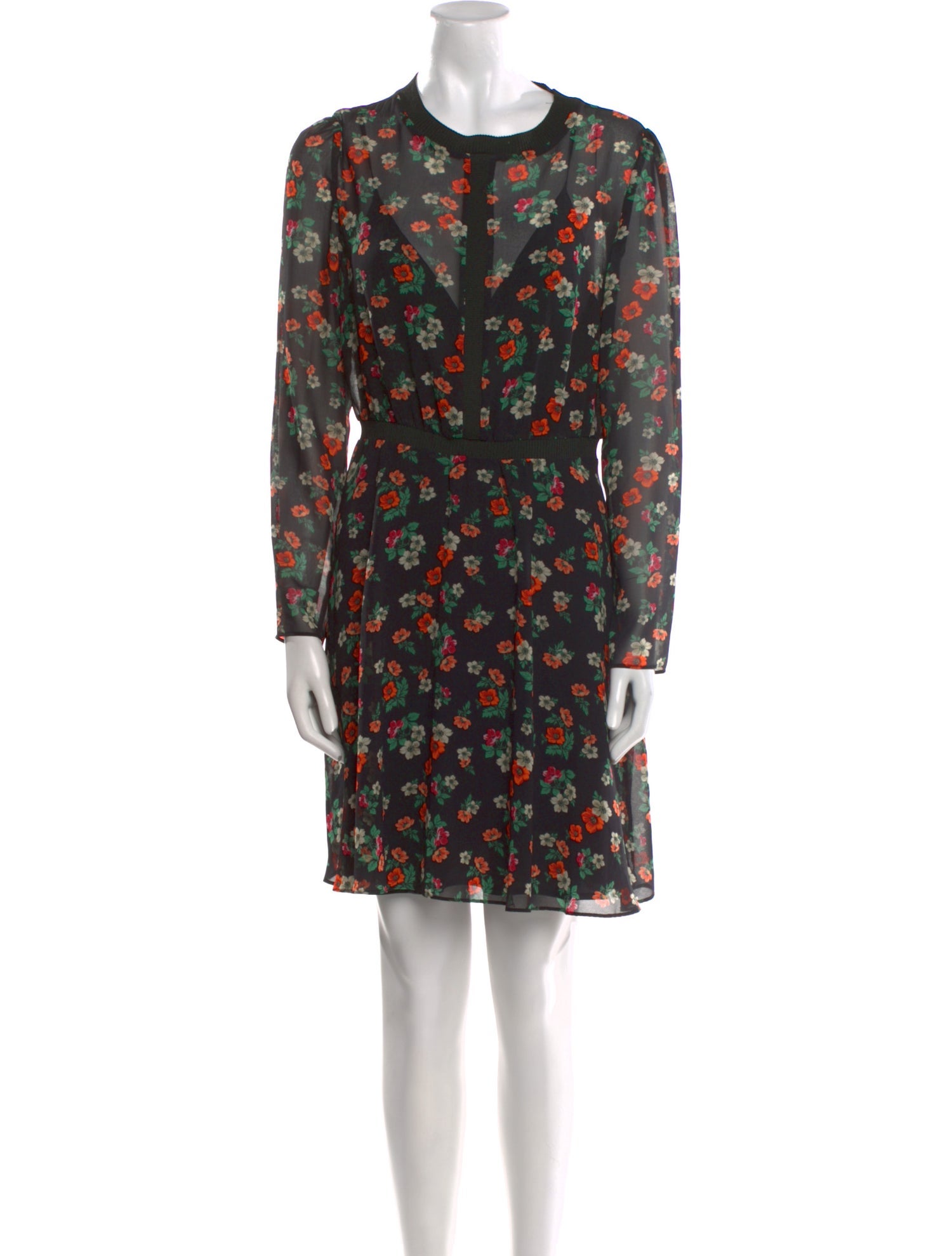 Maje Silk Mini Dress