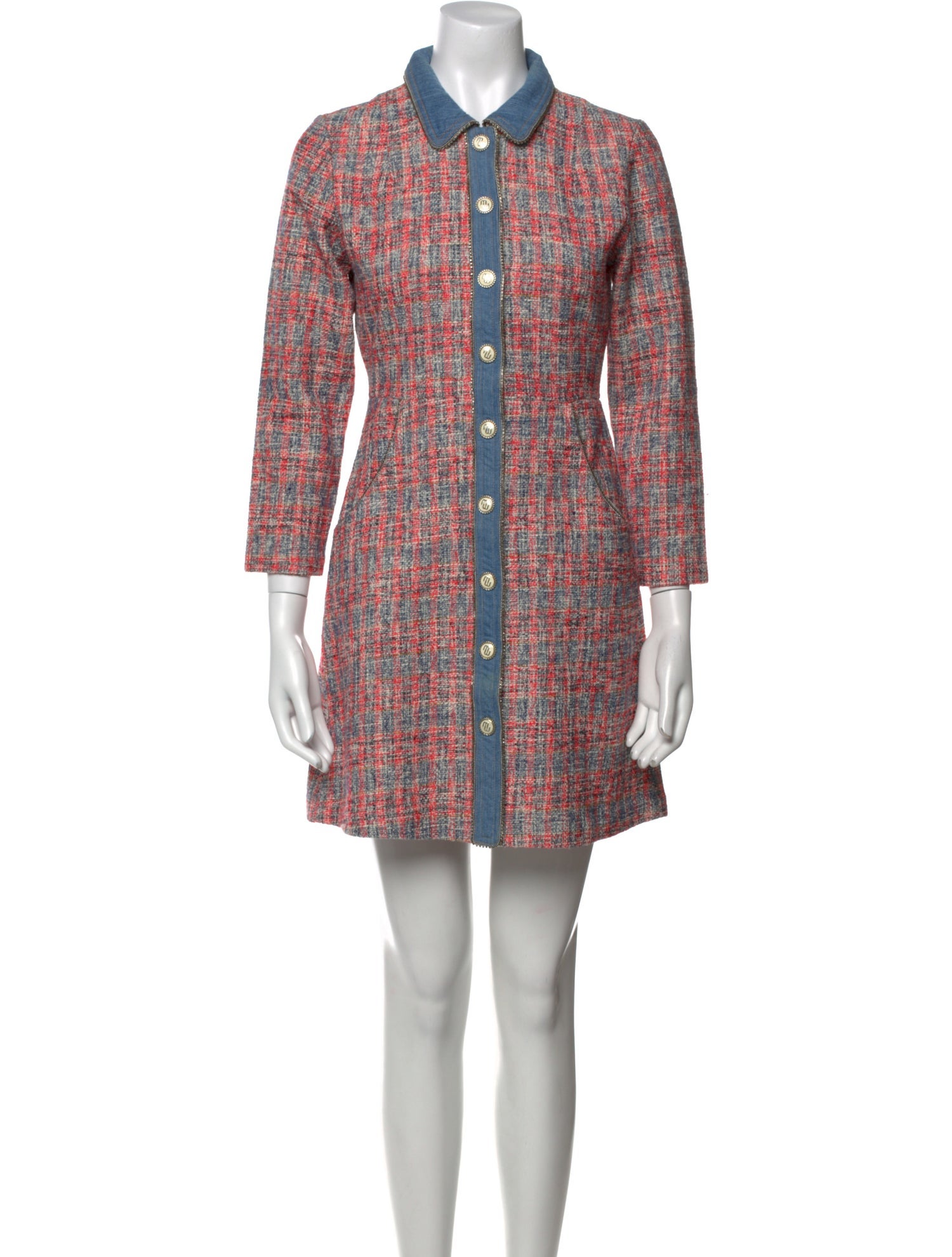 Maje Printed Mini Dress