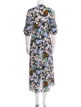 Maje Floral Print Long Dress