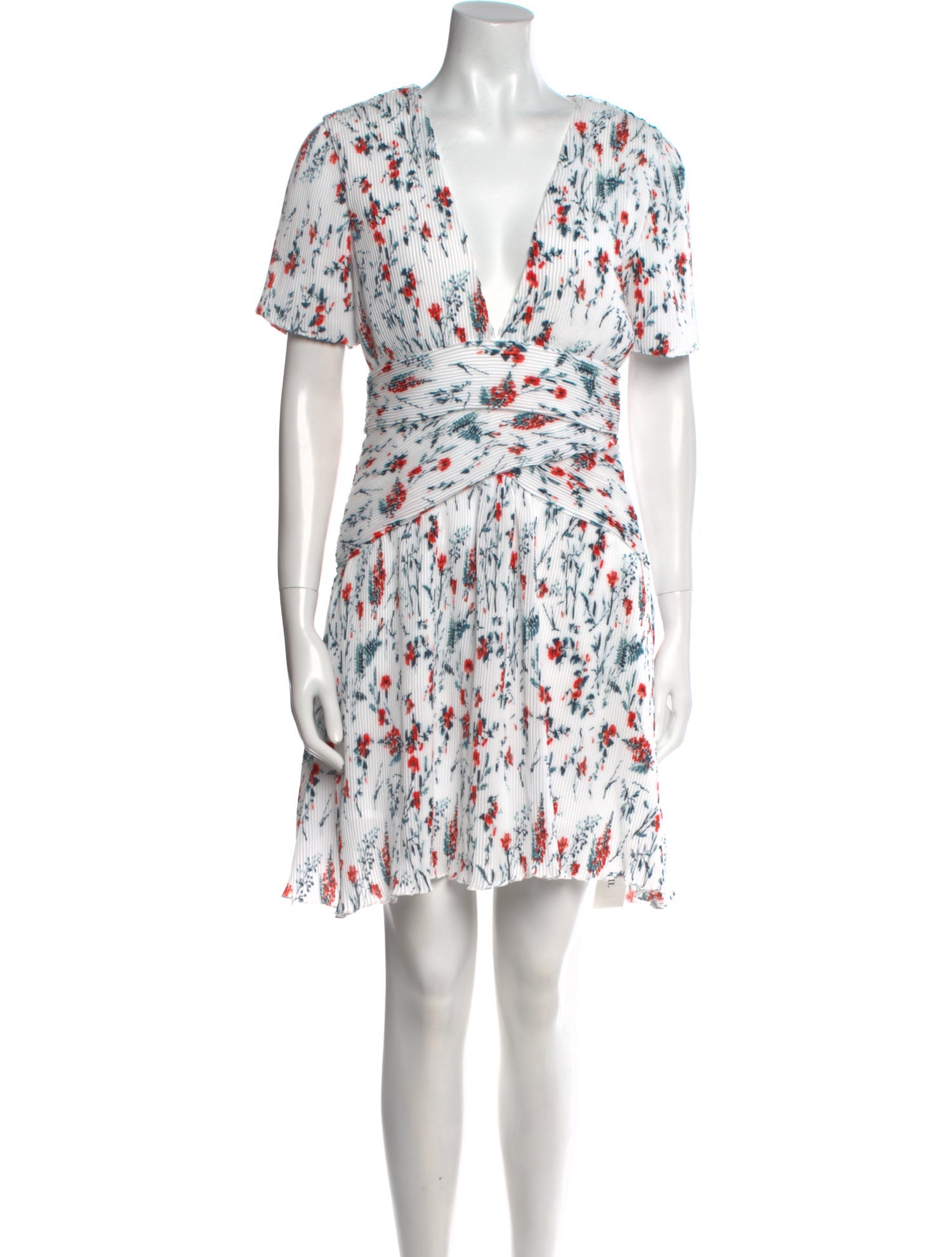 Maje Floral Print Mini Dress