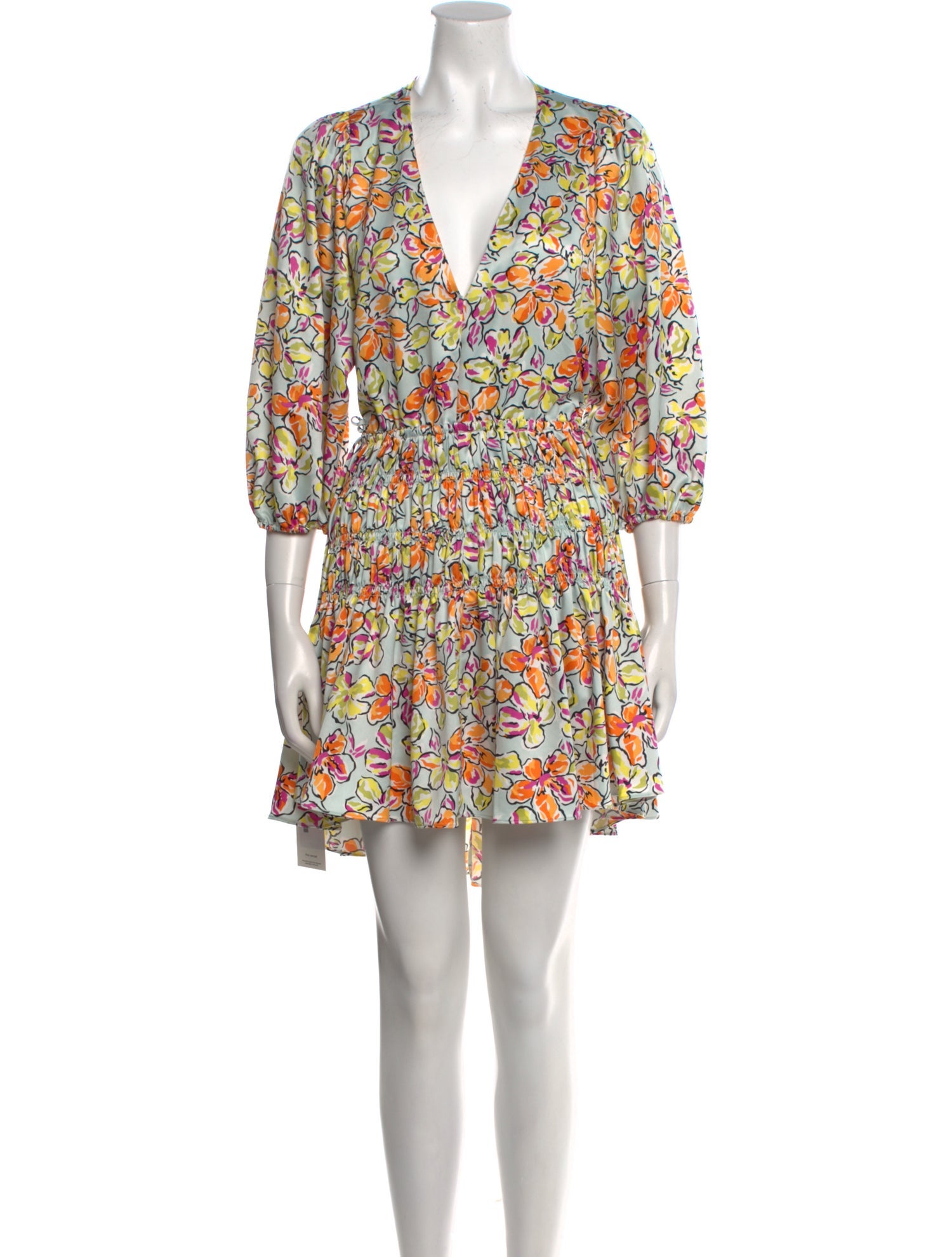 Maje Floral Print Mini Dress