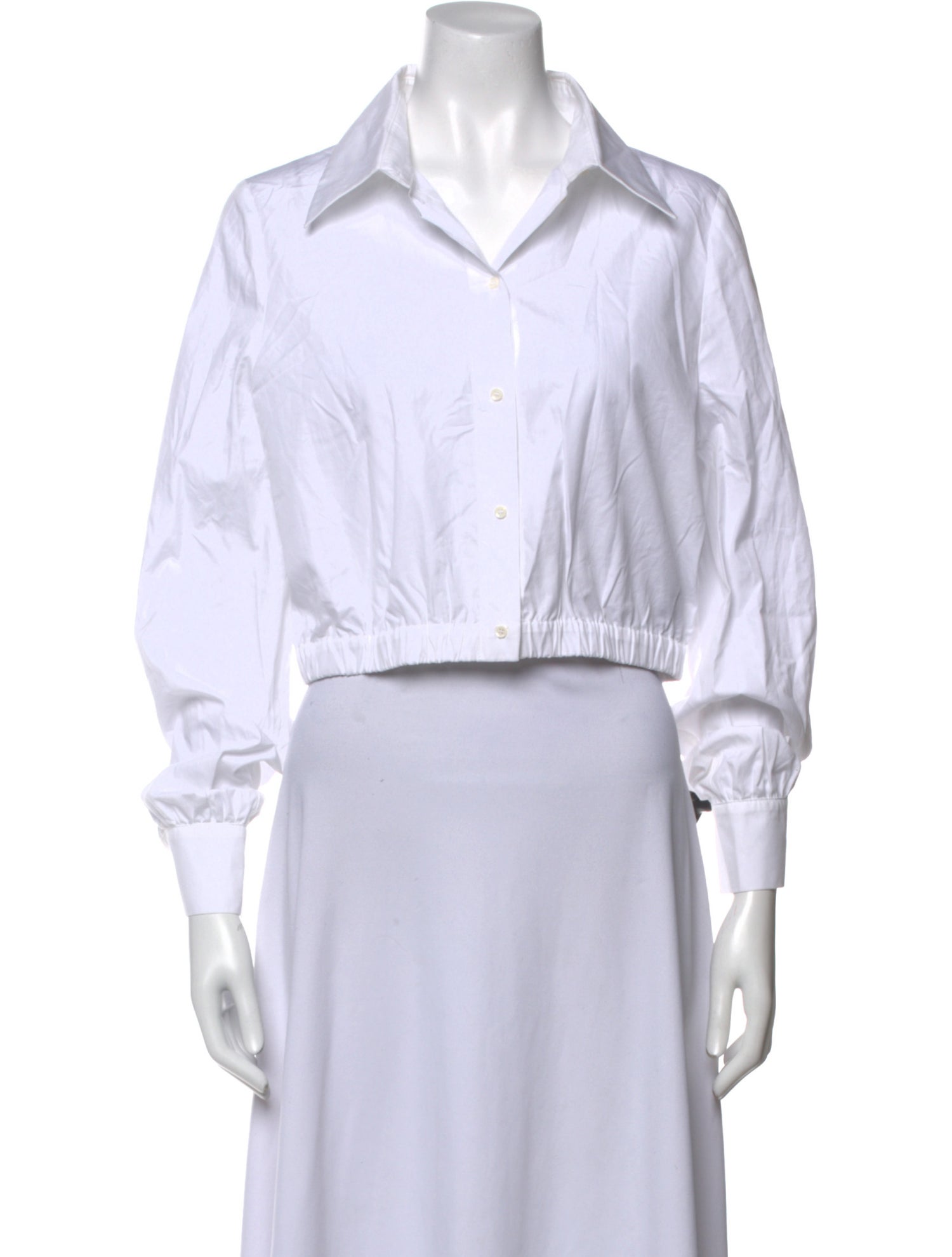 Maje Long Sleeve Crop Top