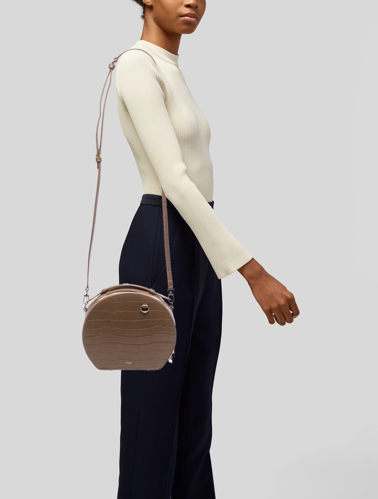 Maje Leather Crossbody Bag