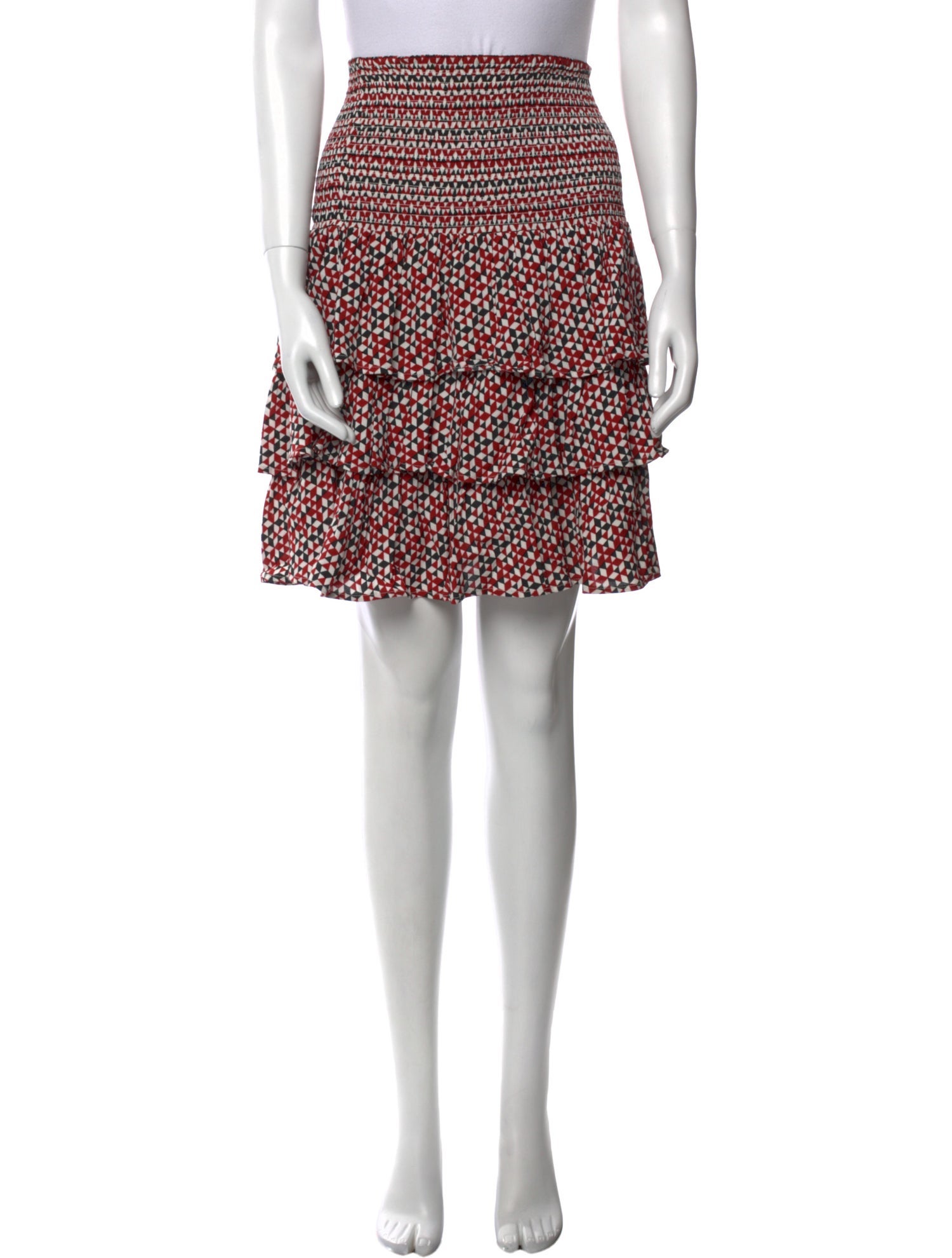 Maje Printed Knee-Length Skirt