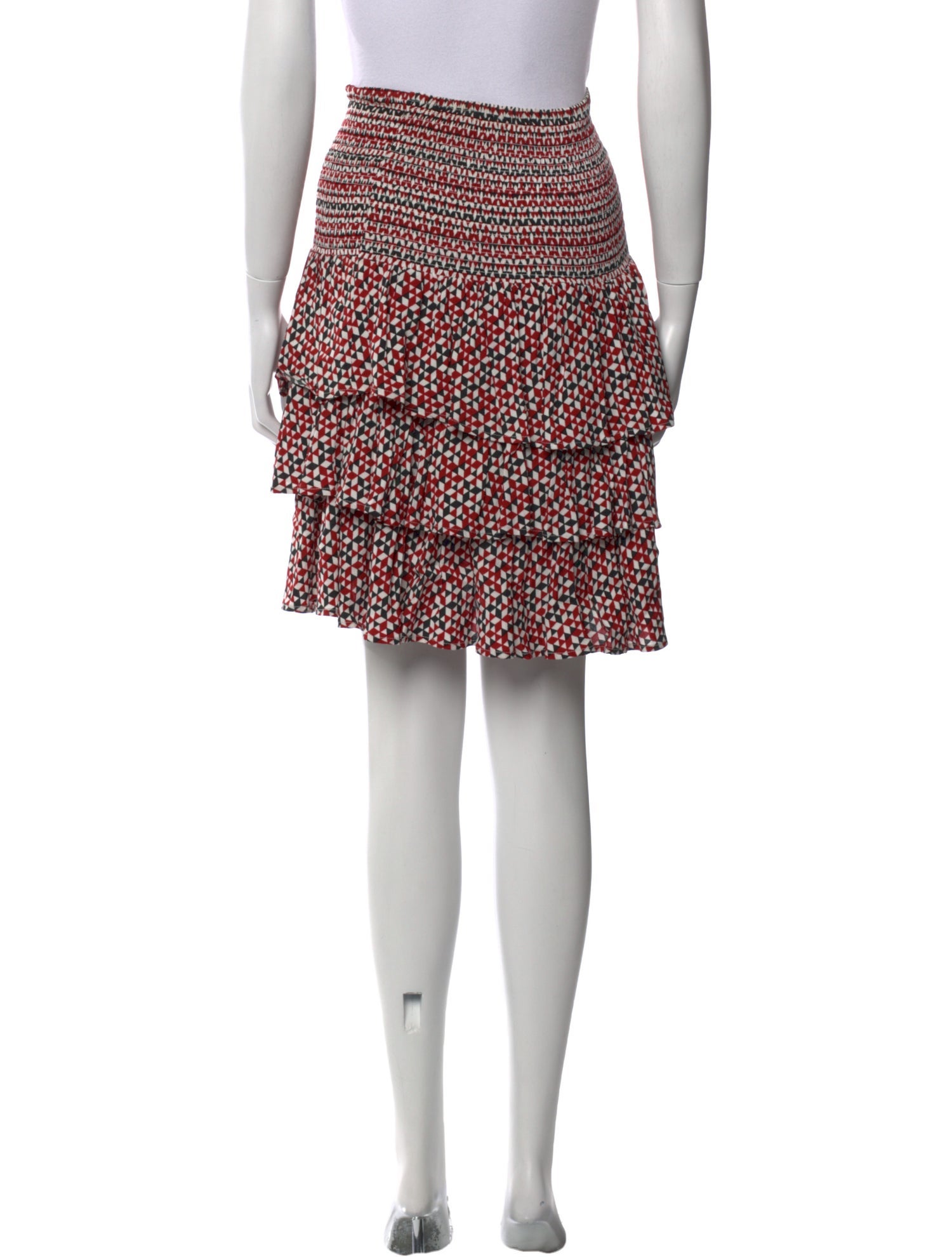 Maje Printed Knee-Length Skirt