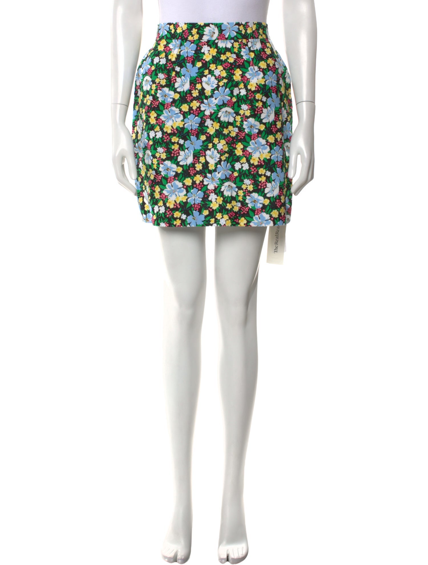 Maje Floral Print Mini Skirt
