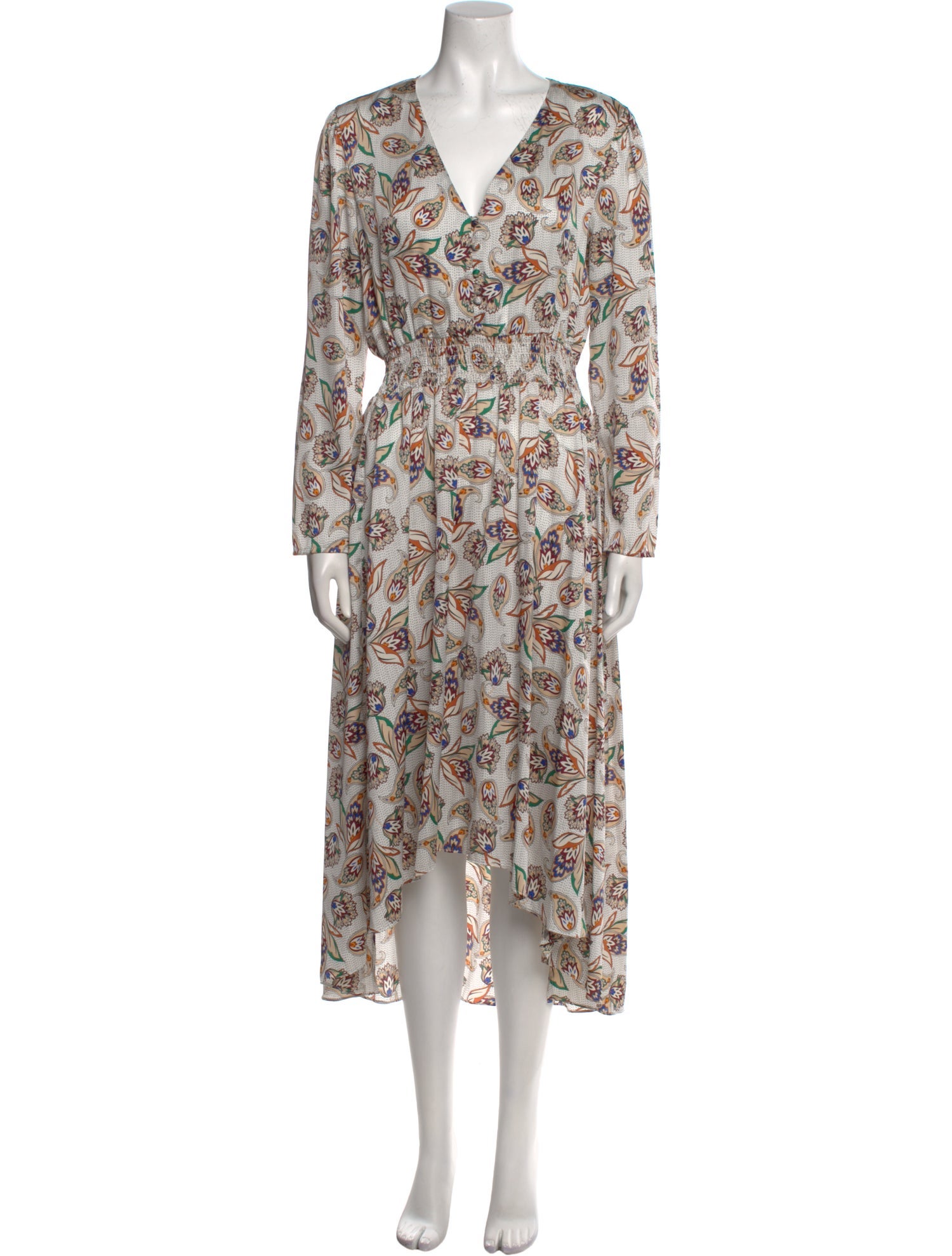 Maje Floral Print Long Dress