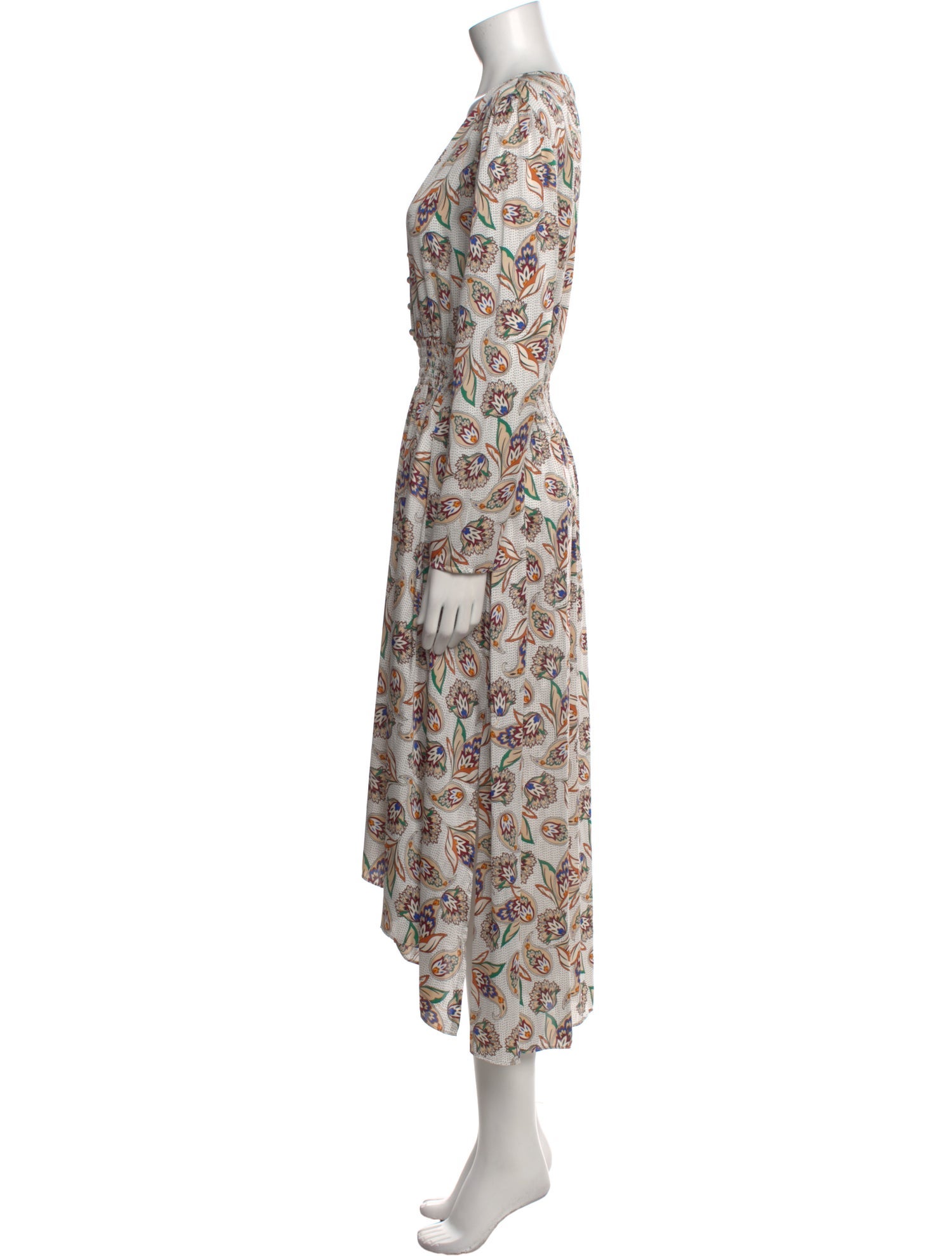 Maje Floral Print Long Dress