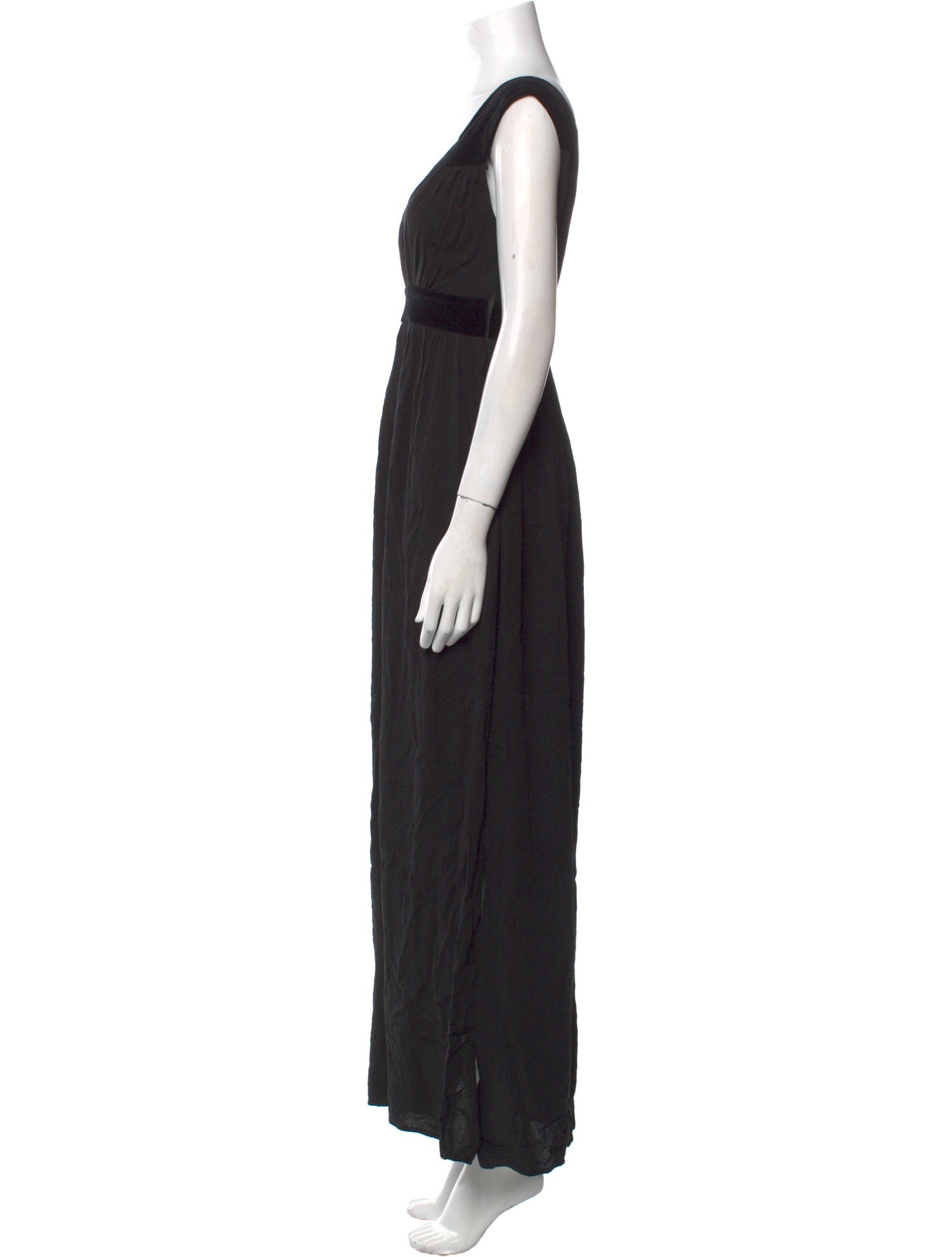 Maje V-Neck Long Dress
