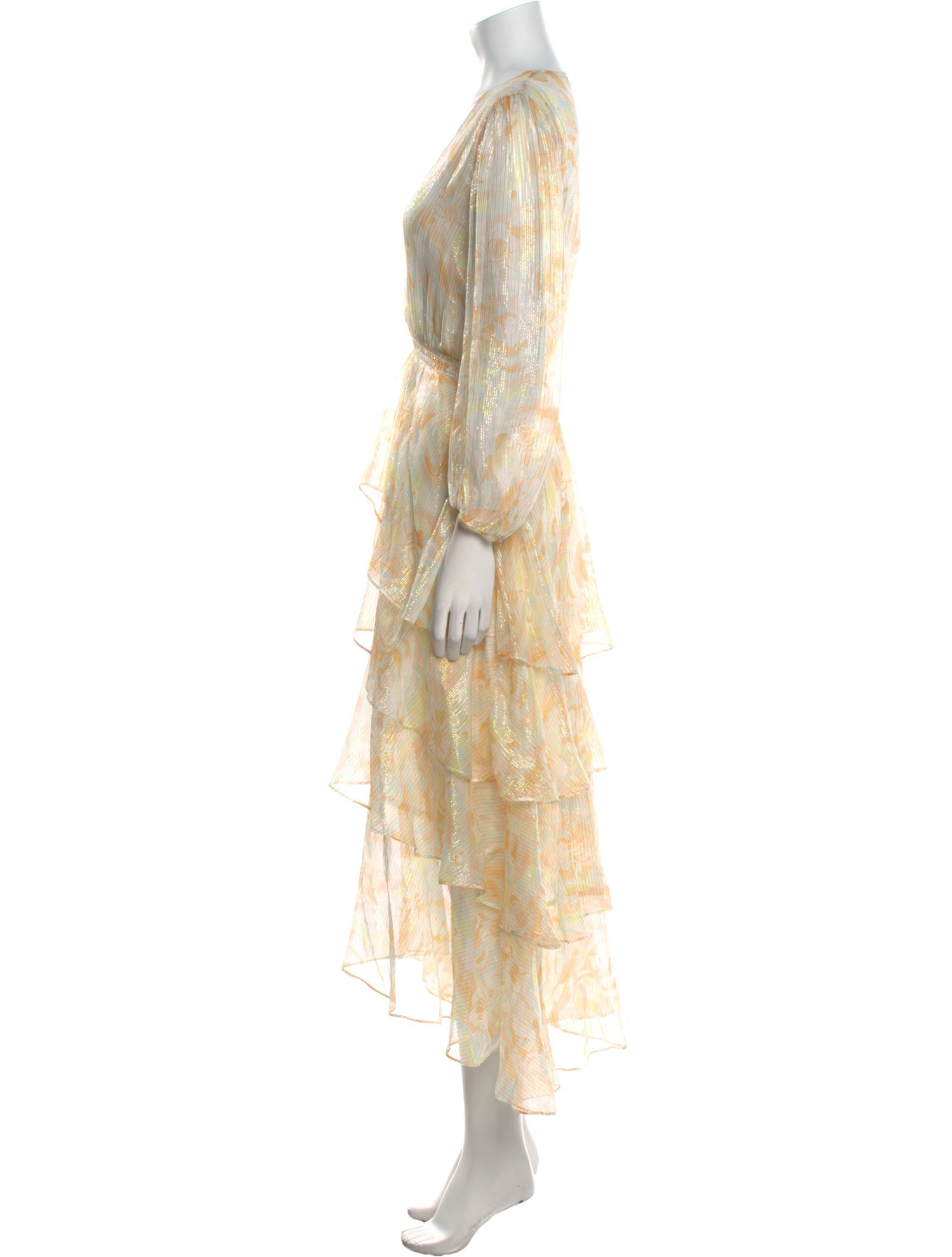 Maje Floral Print Long Dress