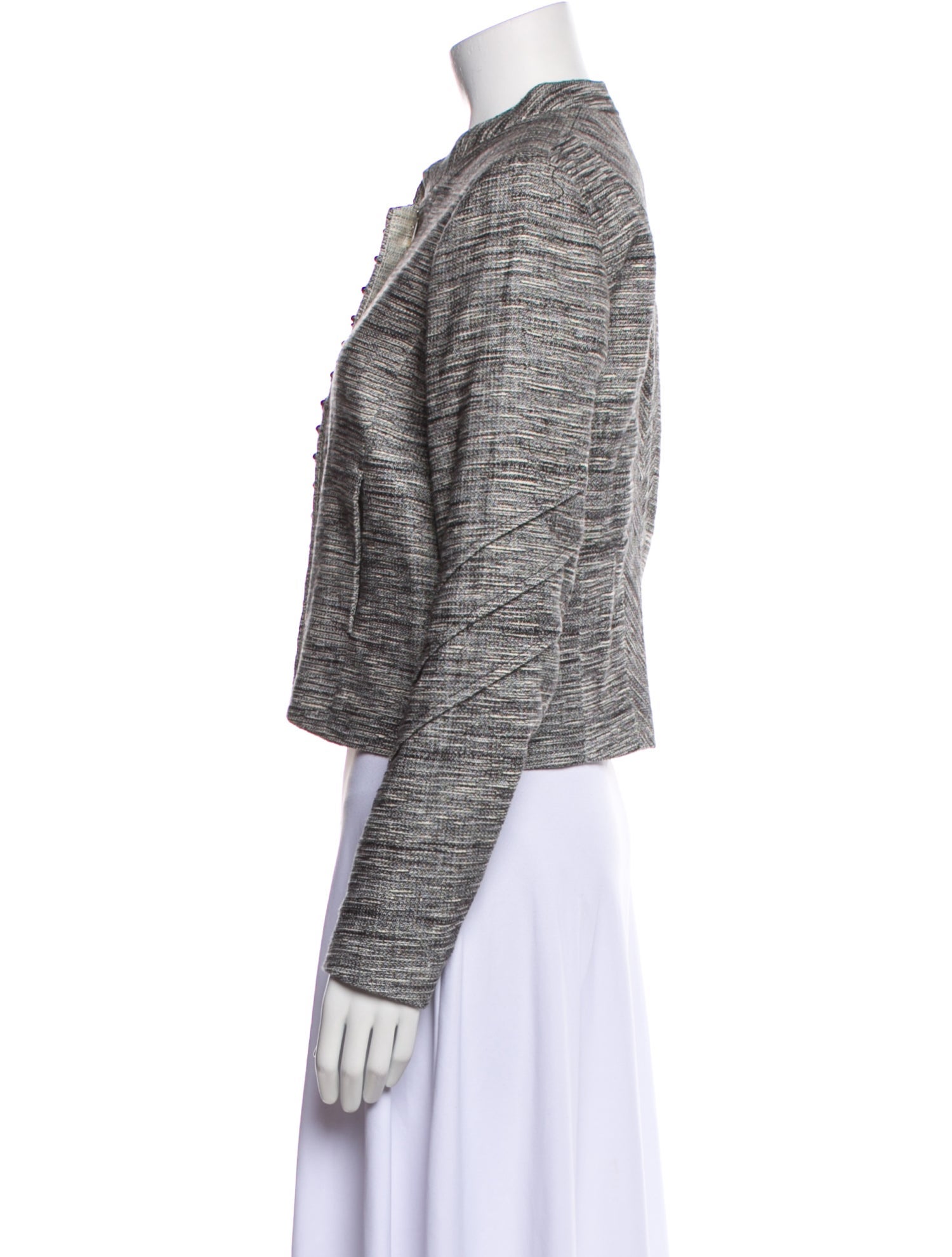 Maje Tweed Pattern Evening Jacket