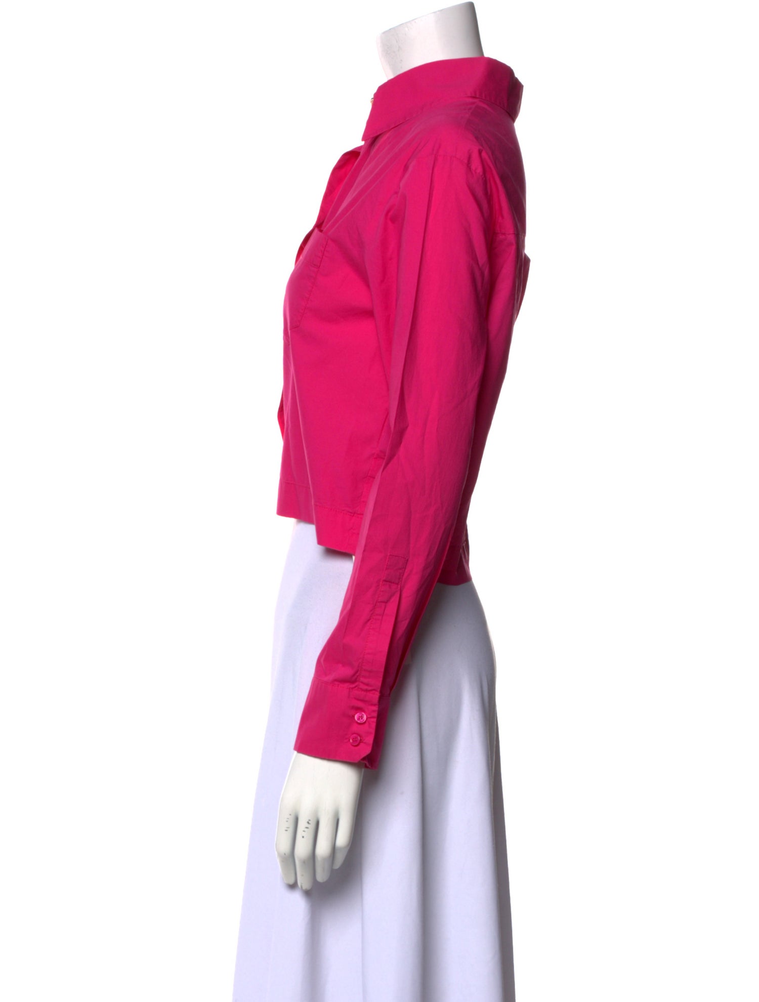 Maje Long Sleeve Crop Top