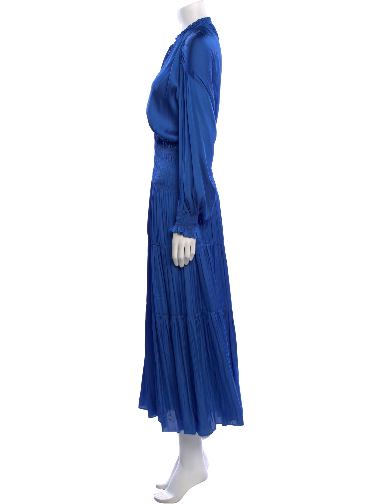 Maje Mock Neck Long Dress
