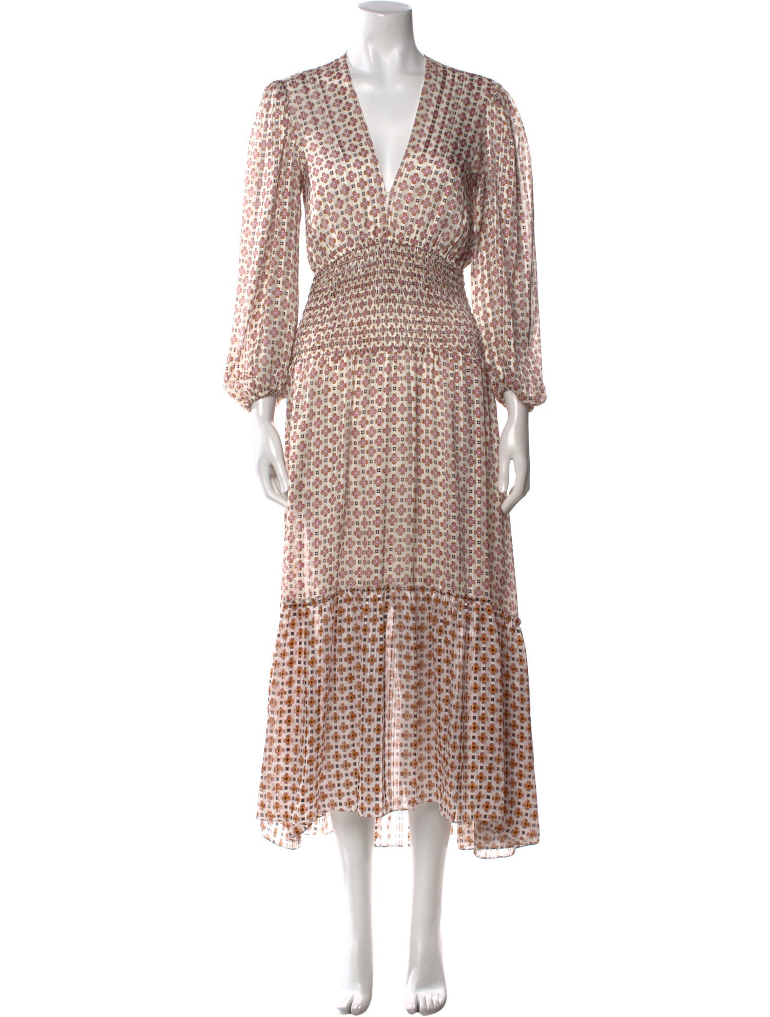 Maje Silk Long Dress