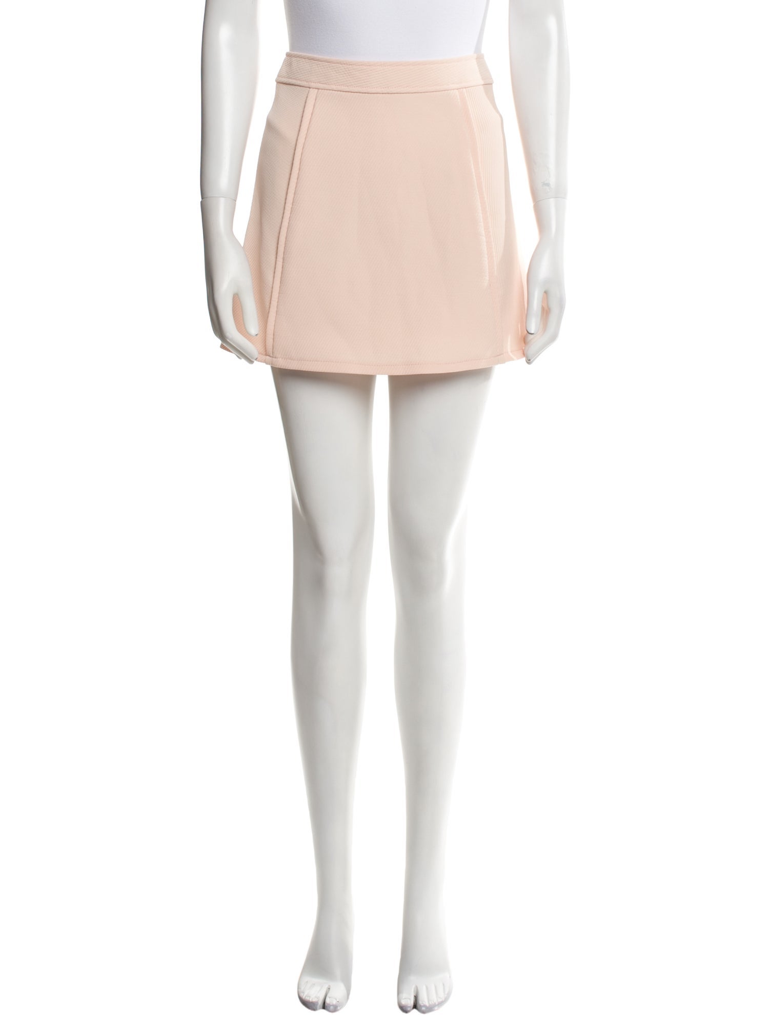 Maje Pleated Accents Mini Skirt