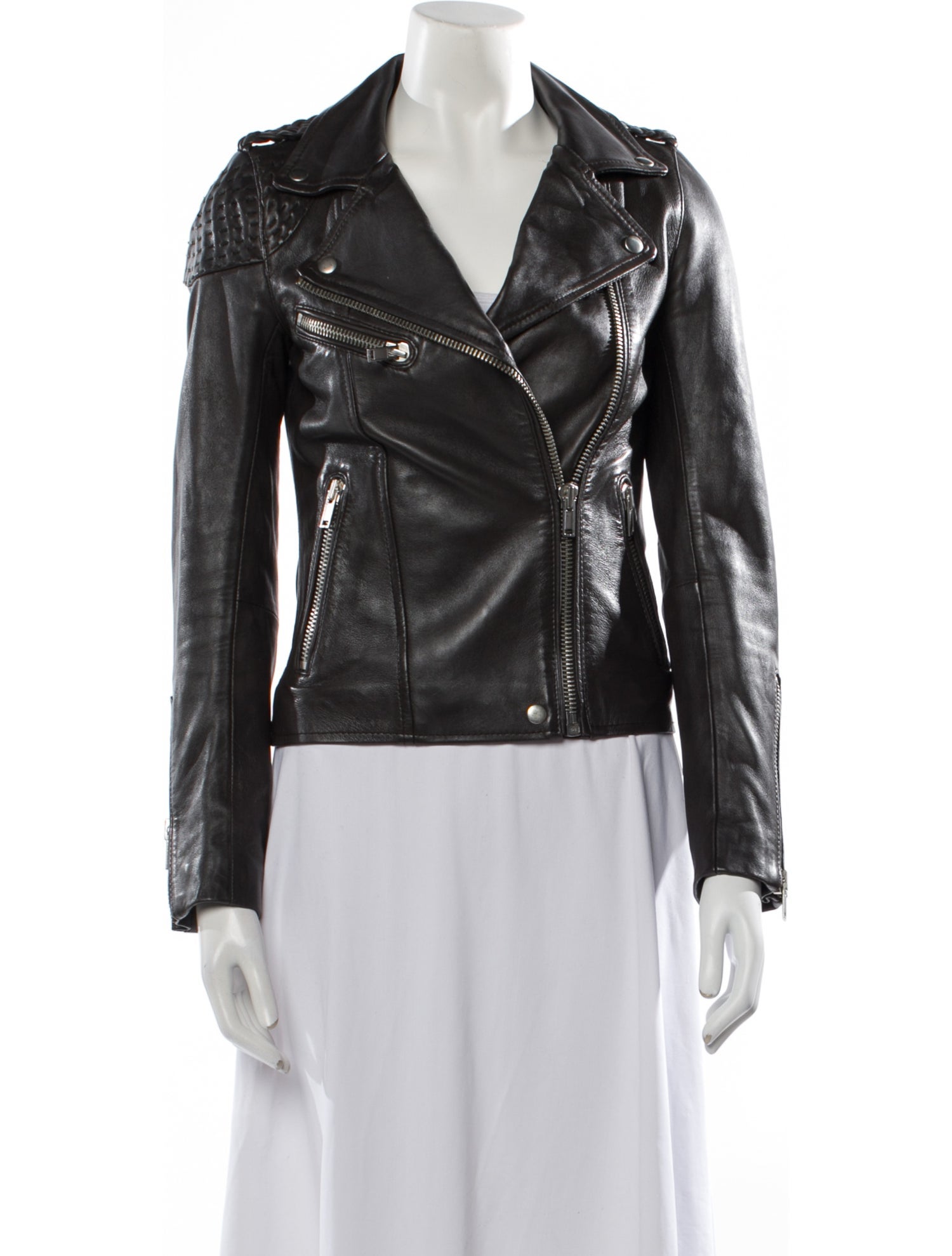 Maje Leather Biker Jacket