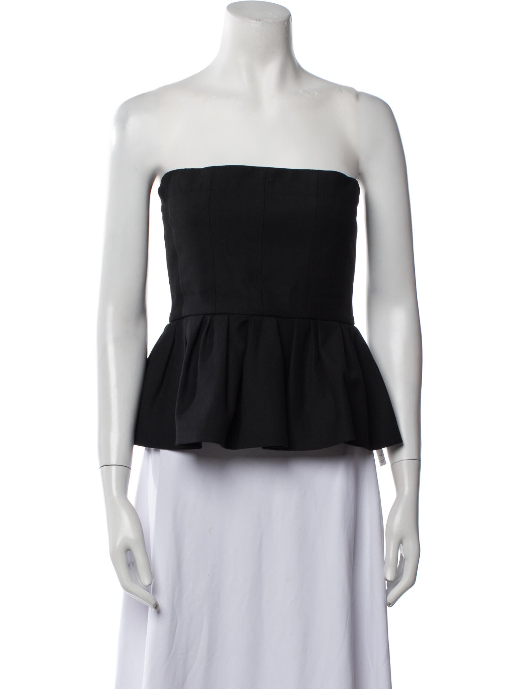 Maje Strapless Crop Top